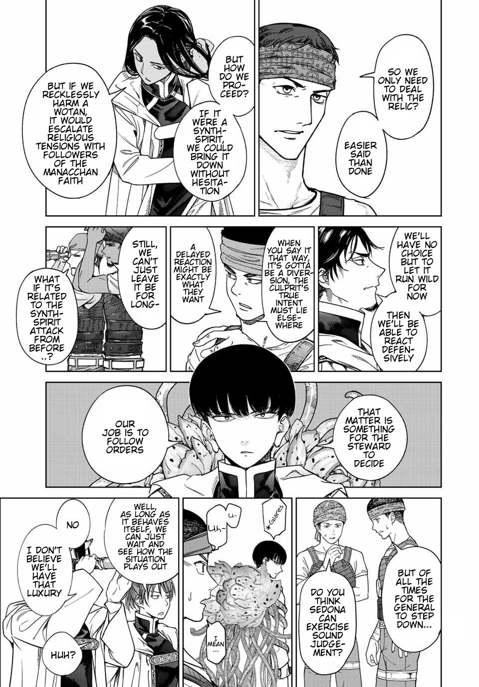 Toshokan no Daimajutsushi Chapter 36 page 13 - Chapter 36: The Protections Office Sorties