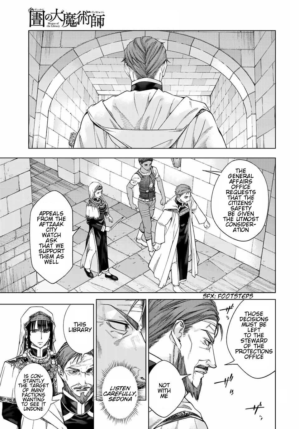 Toshokan no Daimajutsushi Chapter 36 page 23 - Chapter 36: The Protections Office Sorties