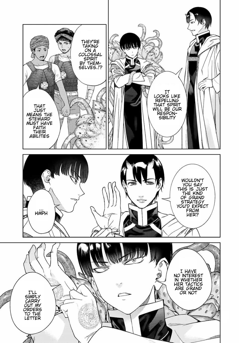 Toshokan no Daimajutsushi Chapter 36 page 28 - Chapter 36: The Protections Office Sorties