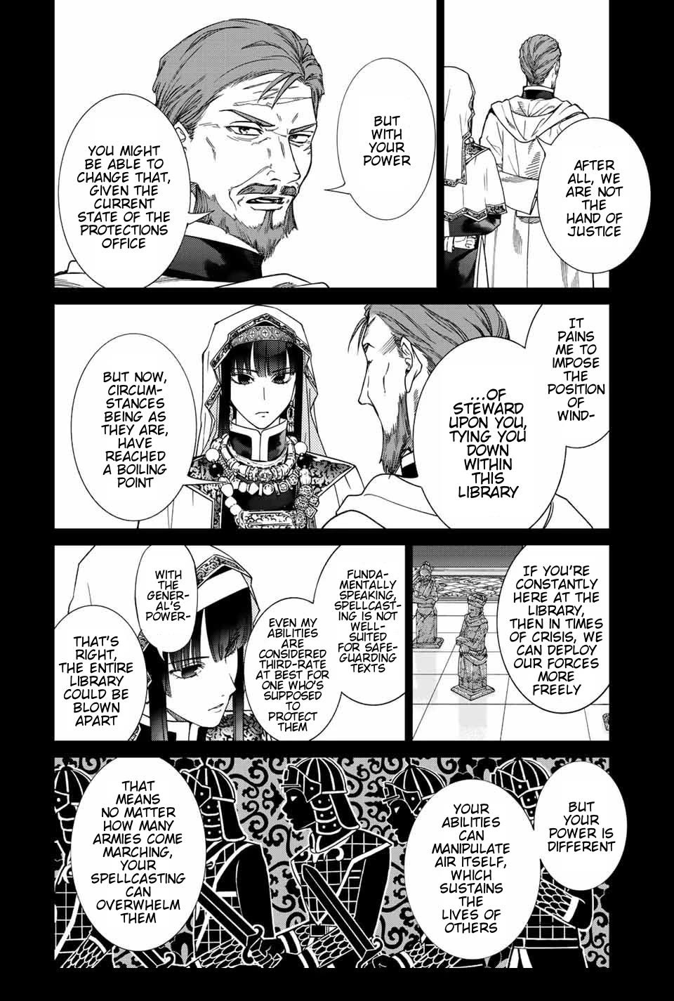 Toshokan no Daimajutsushi Chapter 38 page 22 - Chapter 38: We Will Protect You Now