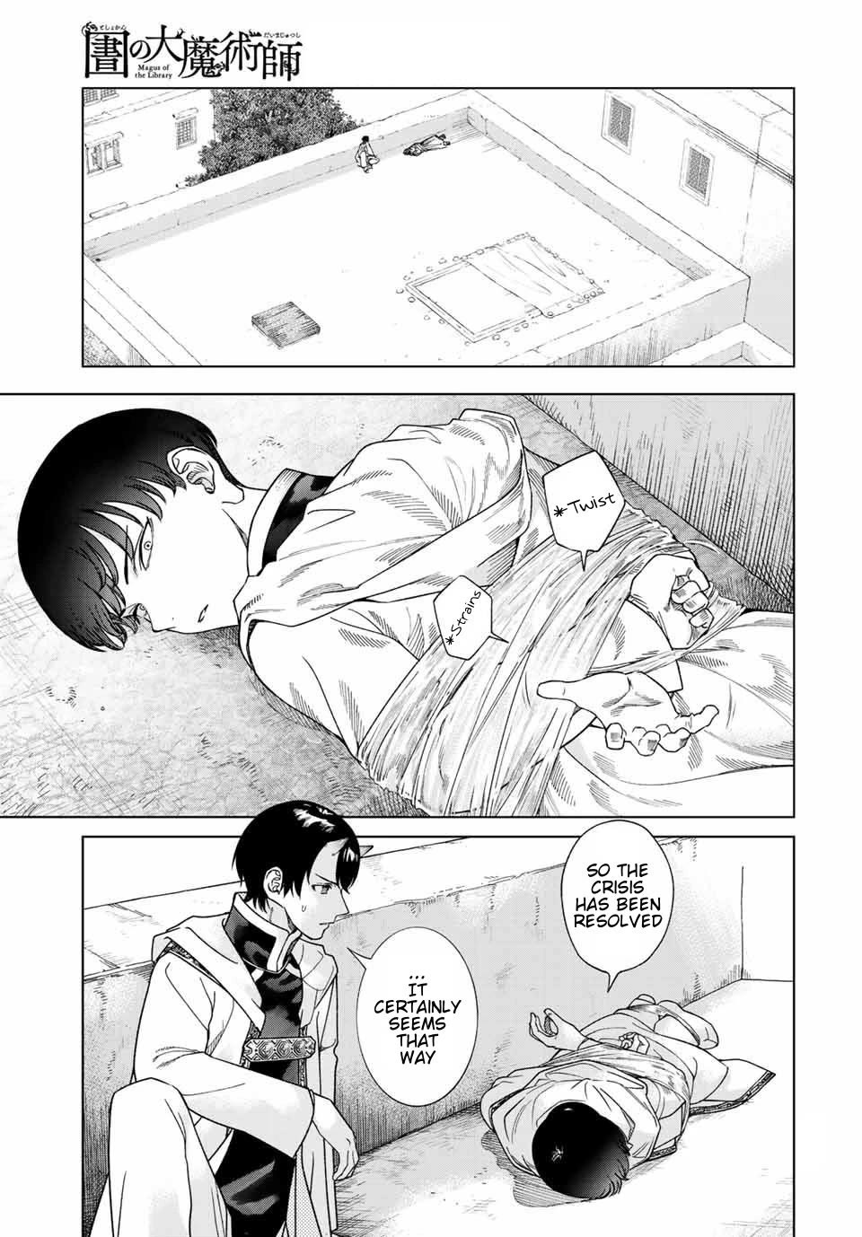 Toshokan no Daimajutsushi Chapter 38 page 49 - Chapter 38: We Will Protect You Now