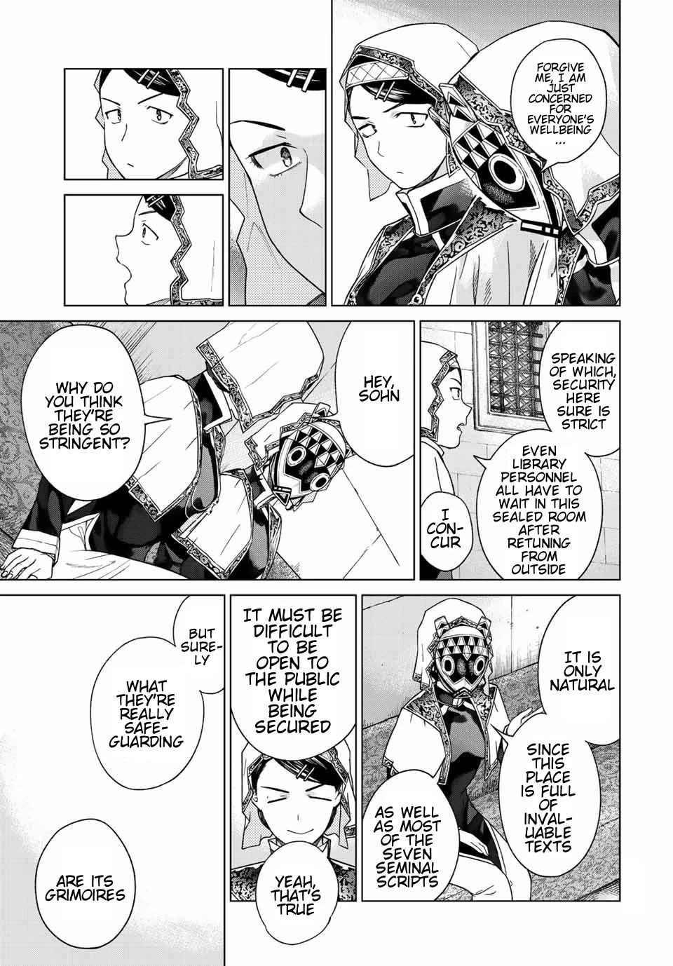 Toshokan no Daimajutsushi Chapter 38 page 6 - Chapter 38: We Will Protect You Now