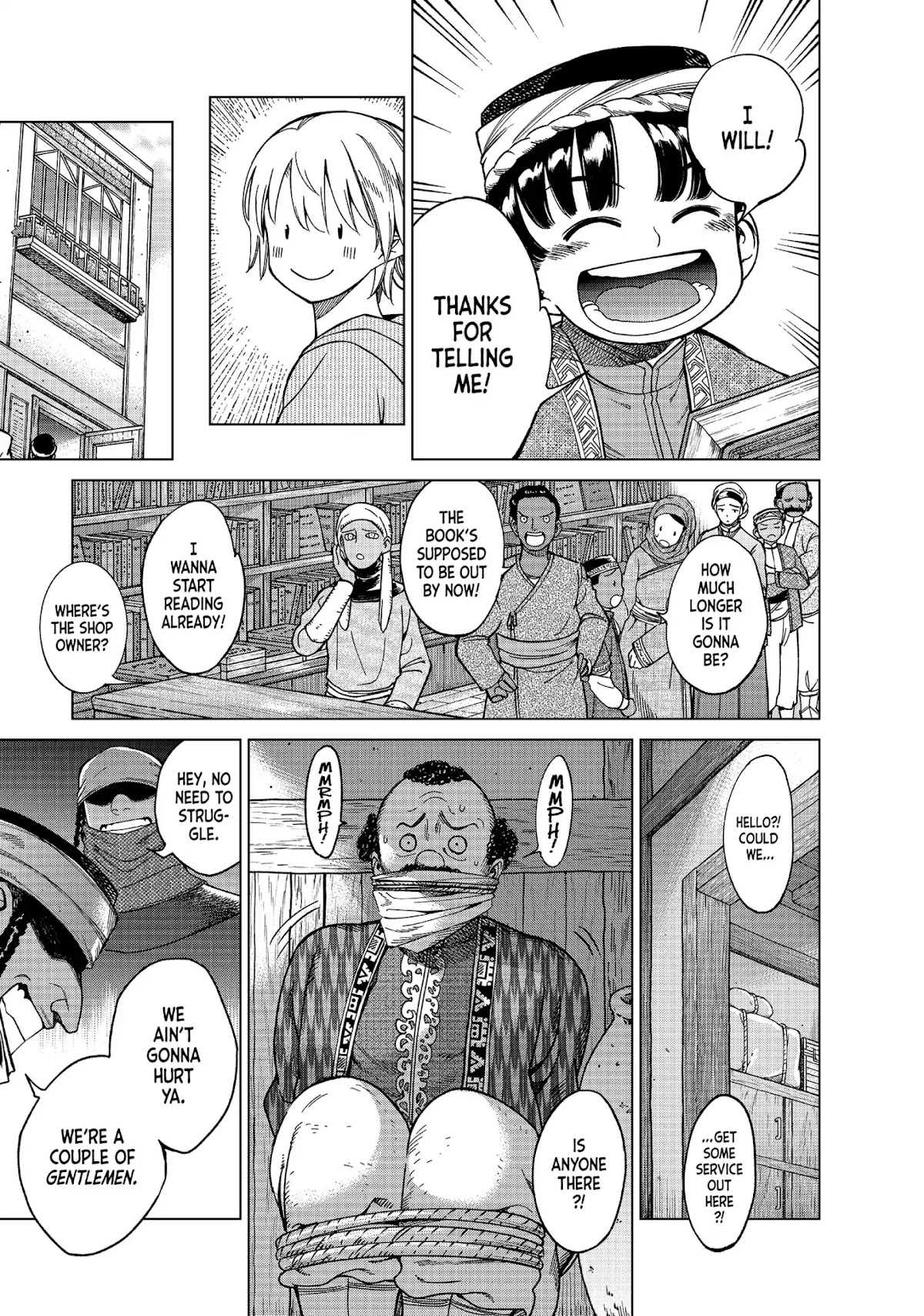 Toshokan no Daimajutsushi Chapter 6 page 17 - Chapter 6: Two Book Bandits and a Girl Who Can't Get It Right