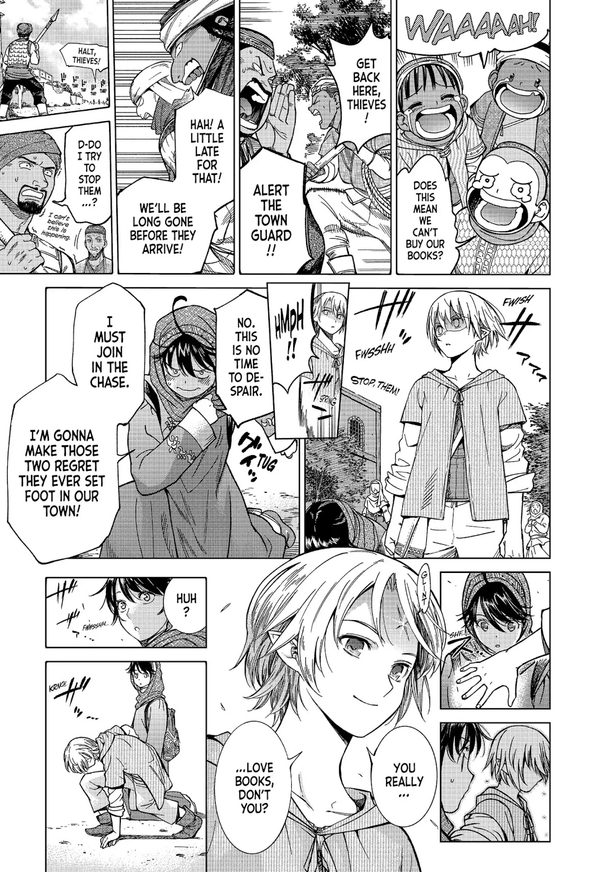 Toshokan no Daimajutsushi Chapter 6 page 35 - Chapter 6: Two Book Bandits and a Girl Who Can't Get It Right