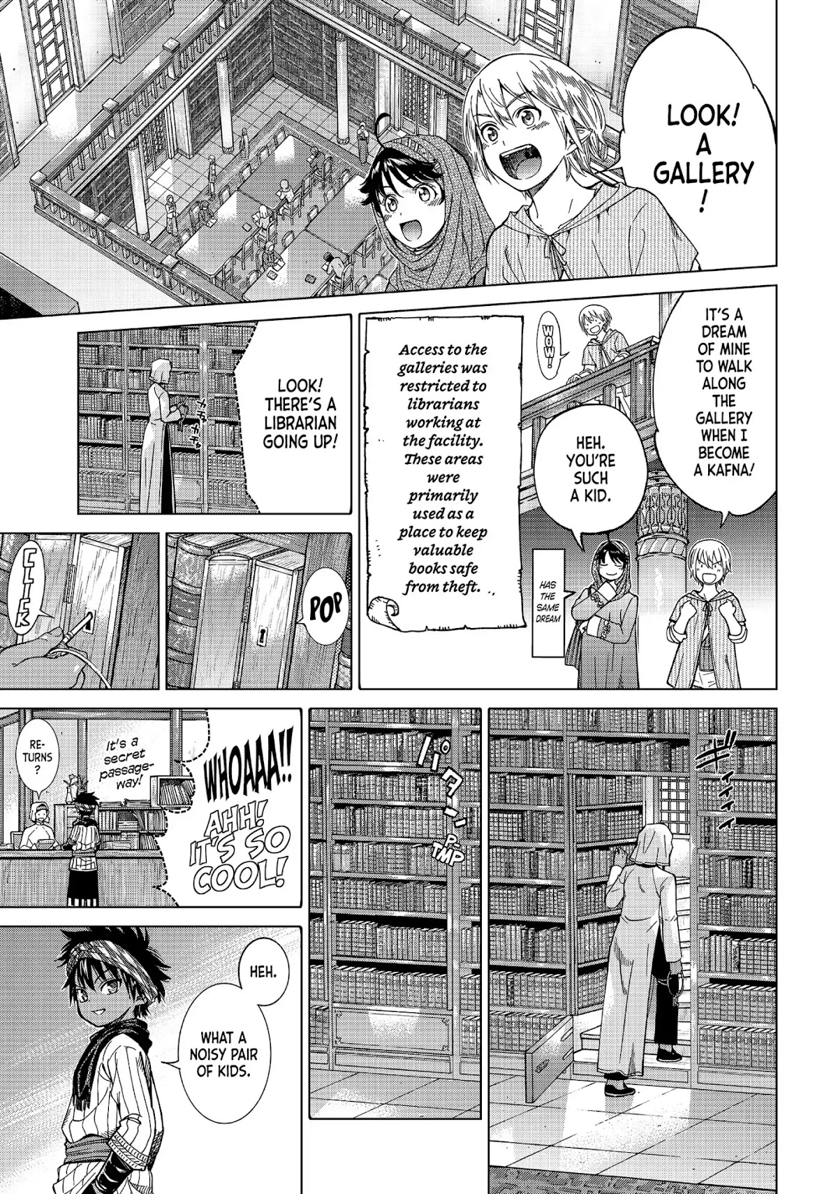Toshokan no Daimajutsushi Chapter 7 page 3 - Chapter 7: A Roar Like Thunder
