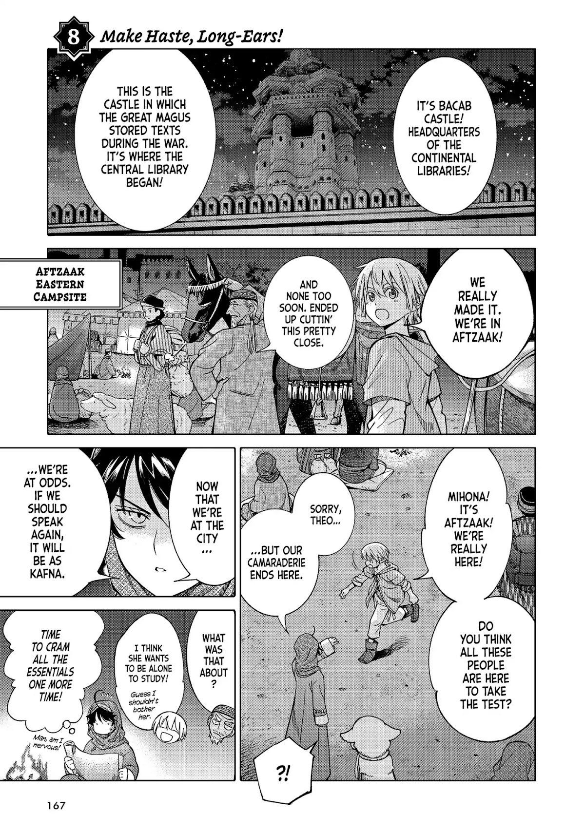 Toshokan no Daimajutsushi Chapter 8 page 1 - Chapter 8: Make Haste, Long-Ears!