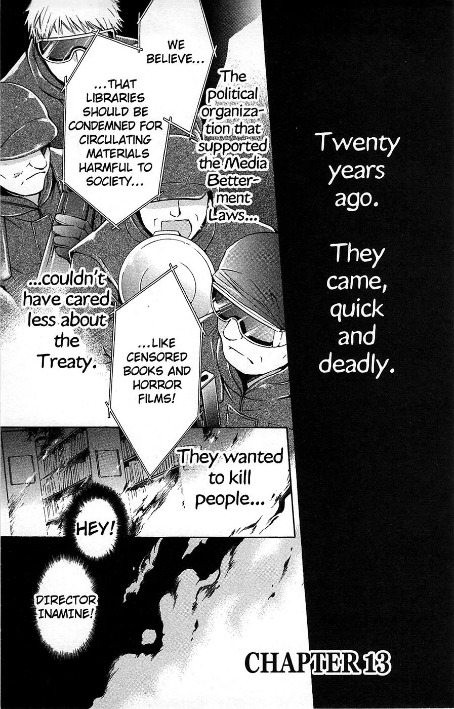 Toshokan Sensou: Love & War Chapter 13 page 1 - Chapter 13
