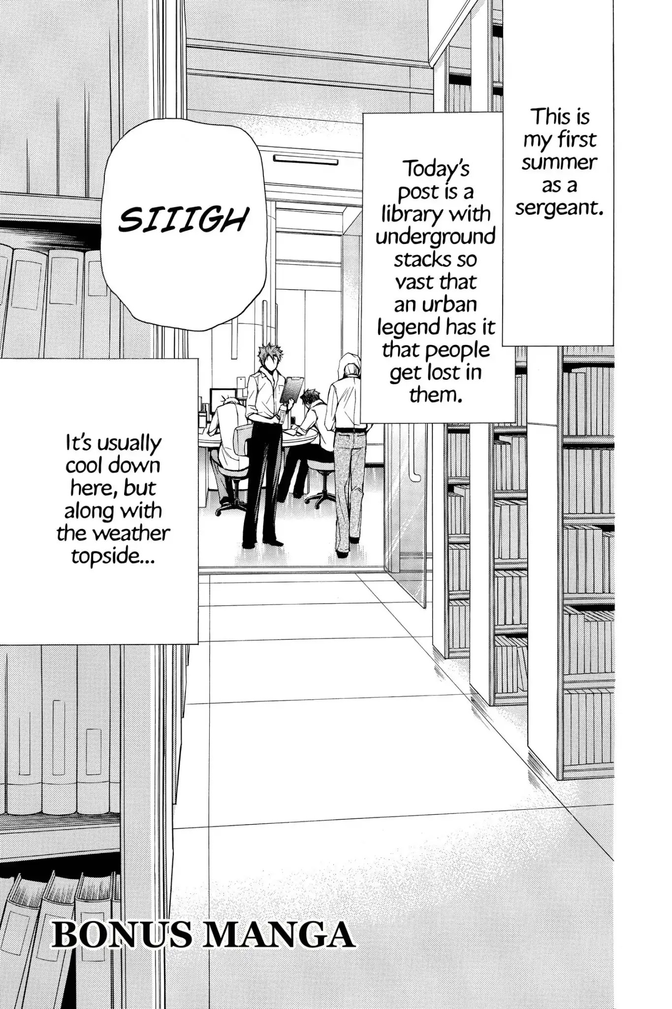 Toshokan Sensou: Love & War Chapter 53.5 page 1 - Vol.11 Bonus Manga