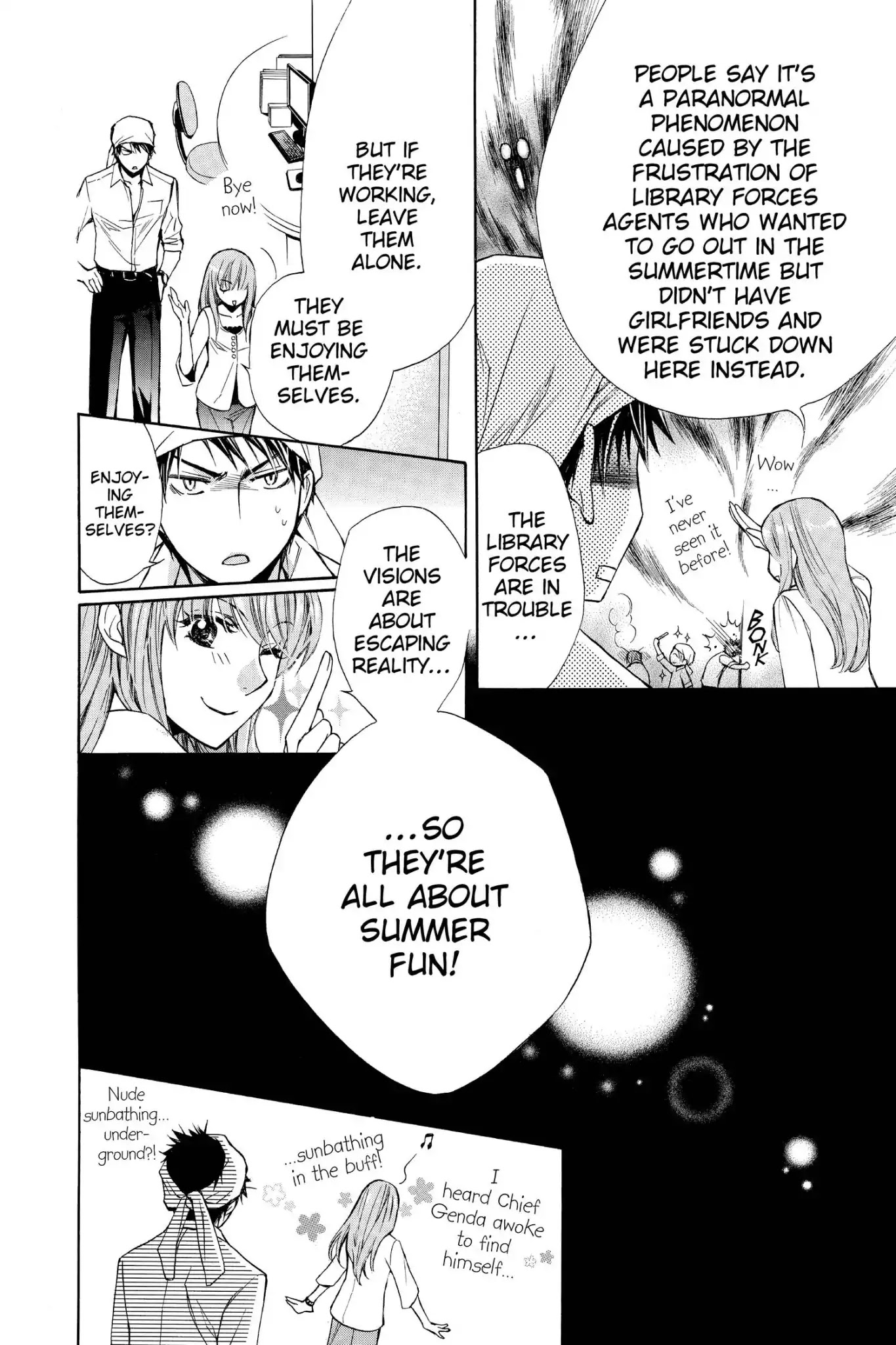 Toshokan Sensou: Love & War Chapter 53.5 page 10 - Vol.11 Bonus Manga