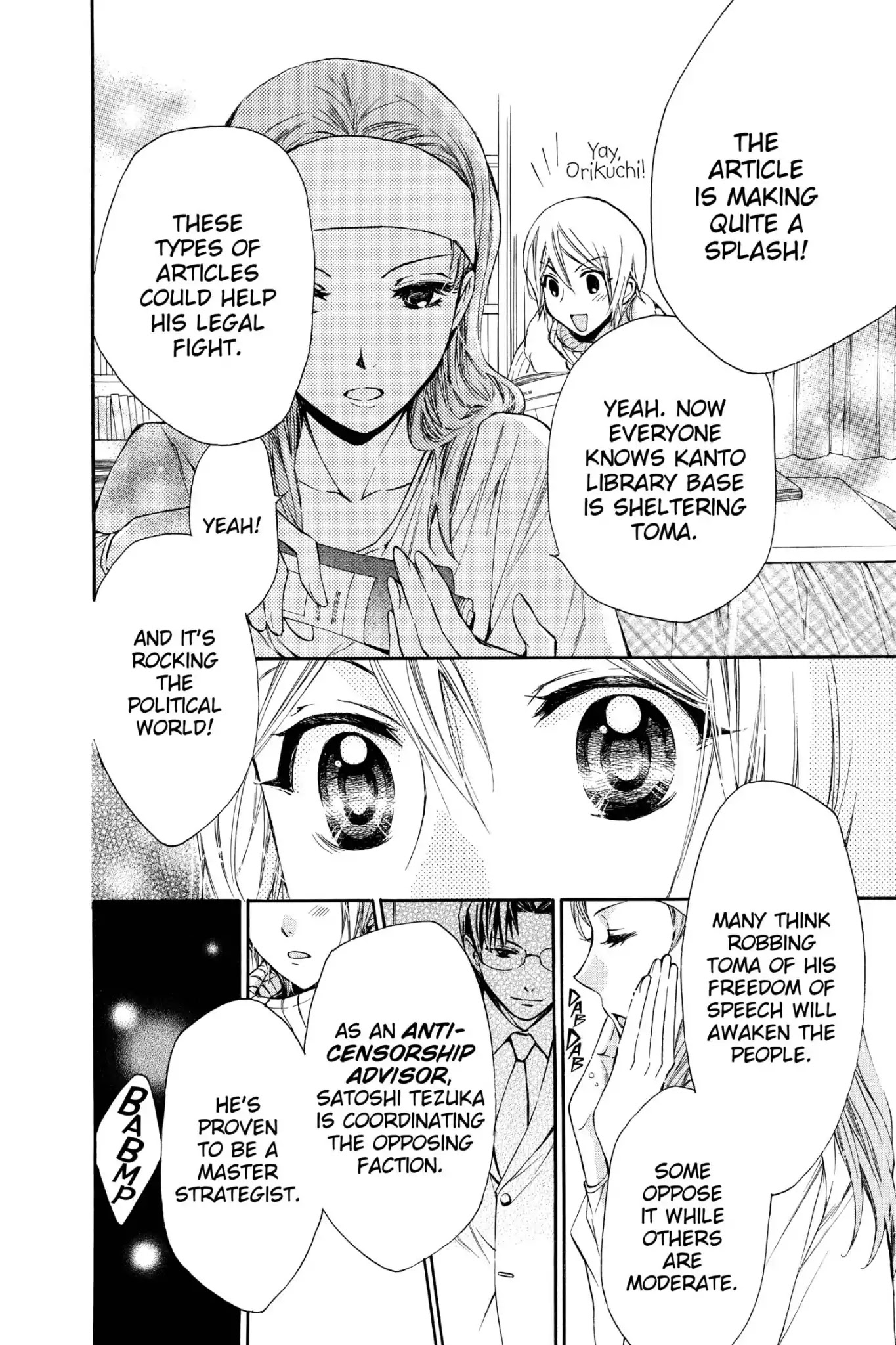 Toshokan Sensou: Love & War Chapter 59 page 16 - Chapter 59