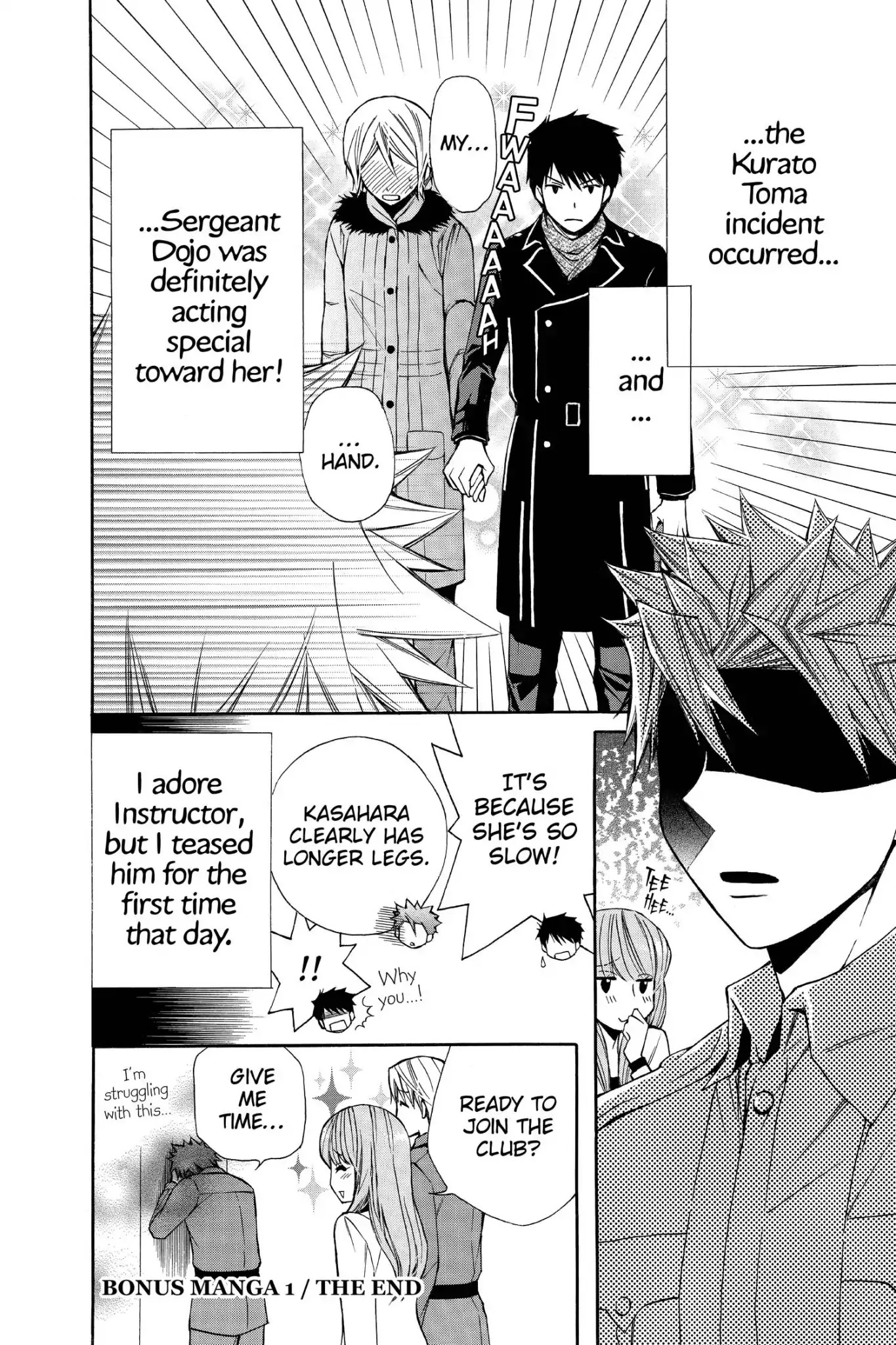 Toshokan Sensou: Love & War Chapter 63.5 page 12 - Vol.13 Bonus Manga 1