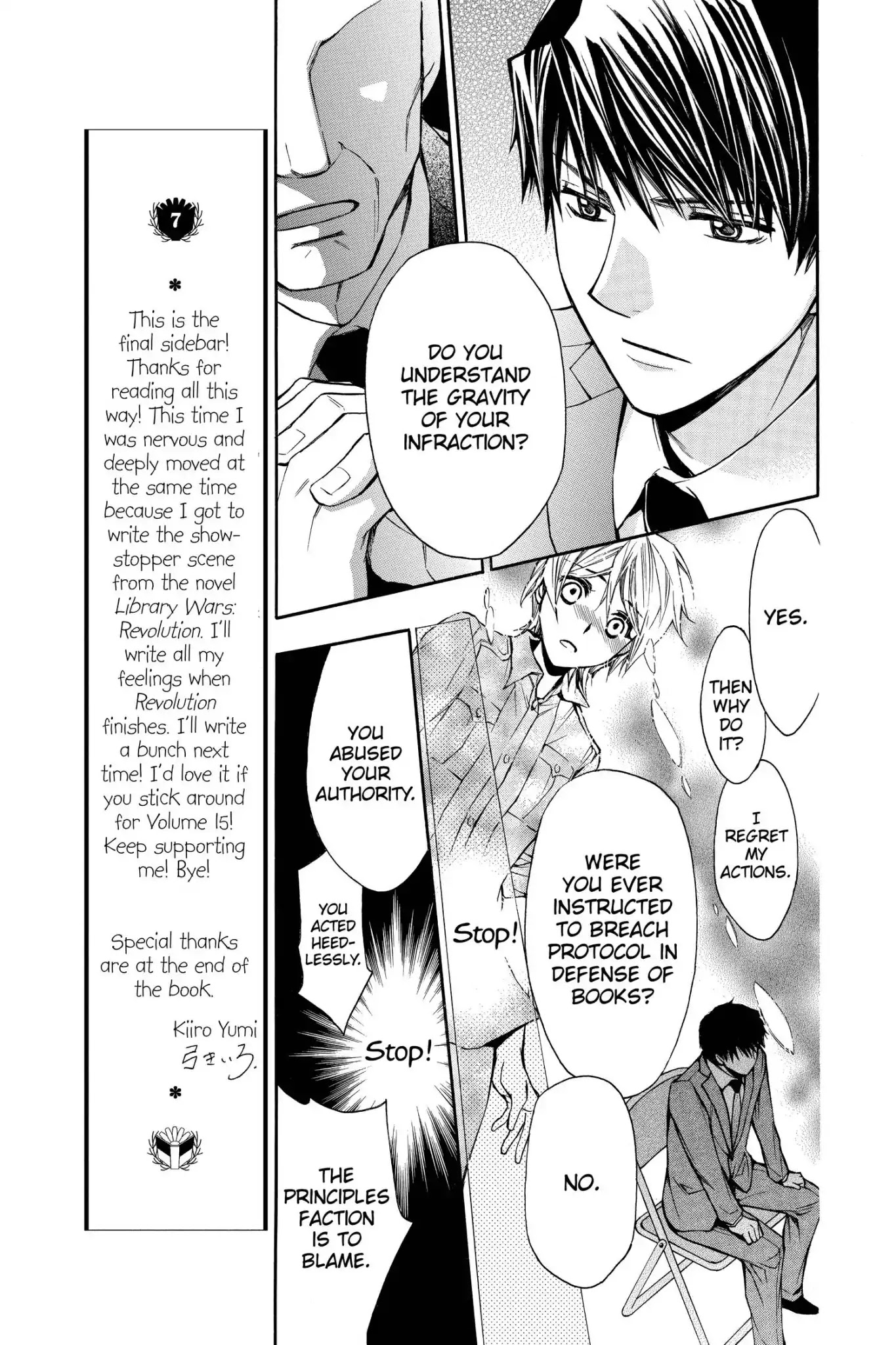 Toshokan Sensou: Love & War Chapter 68.5 page 9 - Vol.14 Bonus Manga