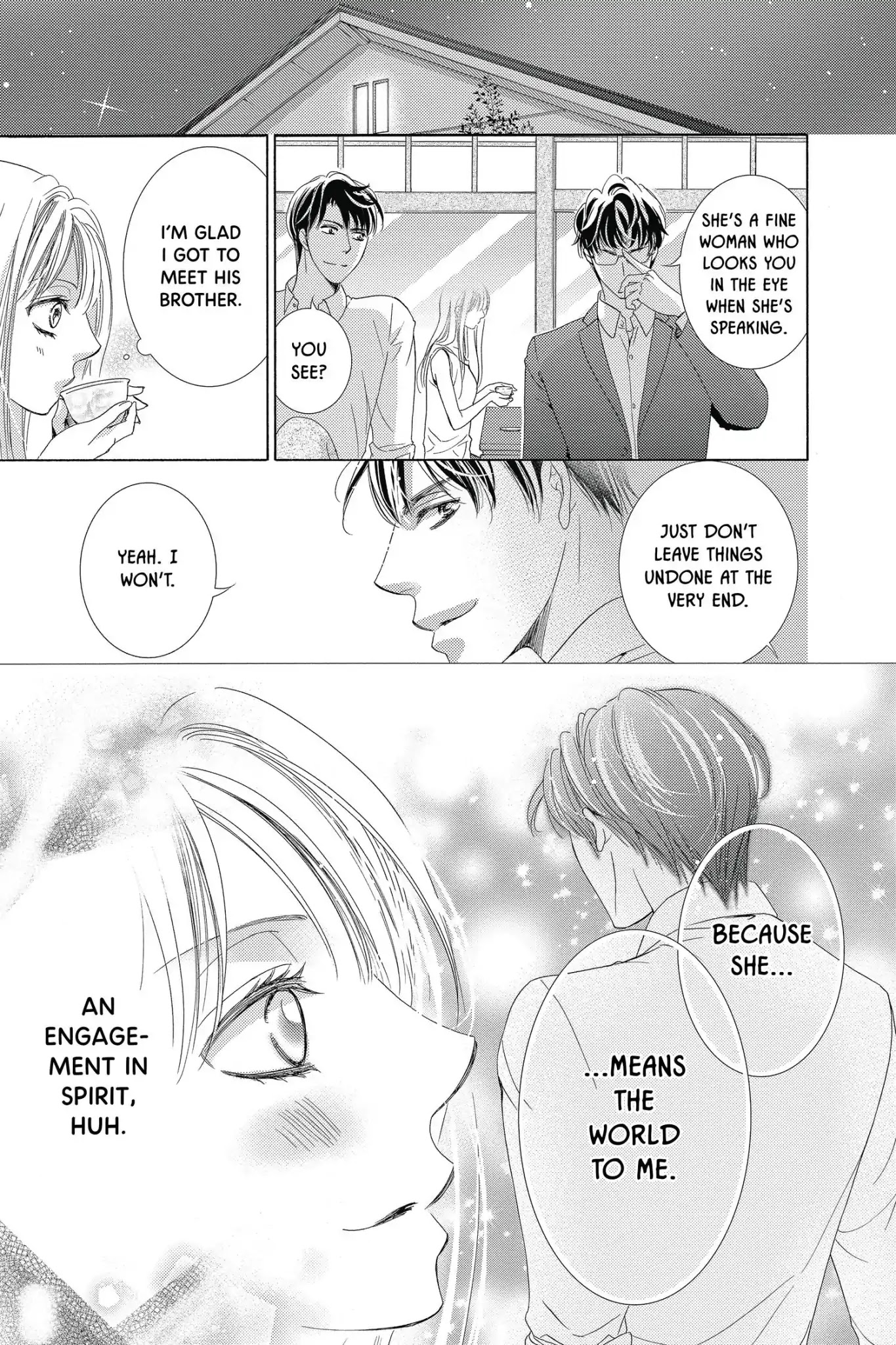 Totsuzen Desu ga, Ashita Kekkon Shimasu Chapter 32 page 18 - Chapter 32: Vol.7 Battle 32: Love does not dominate; it cultivates. - Johann Wolfgang von Goethe