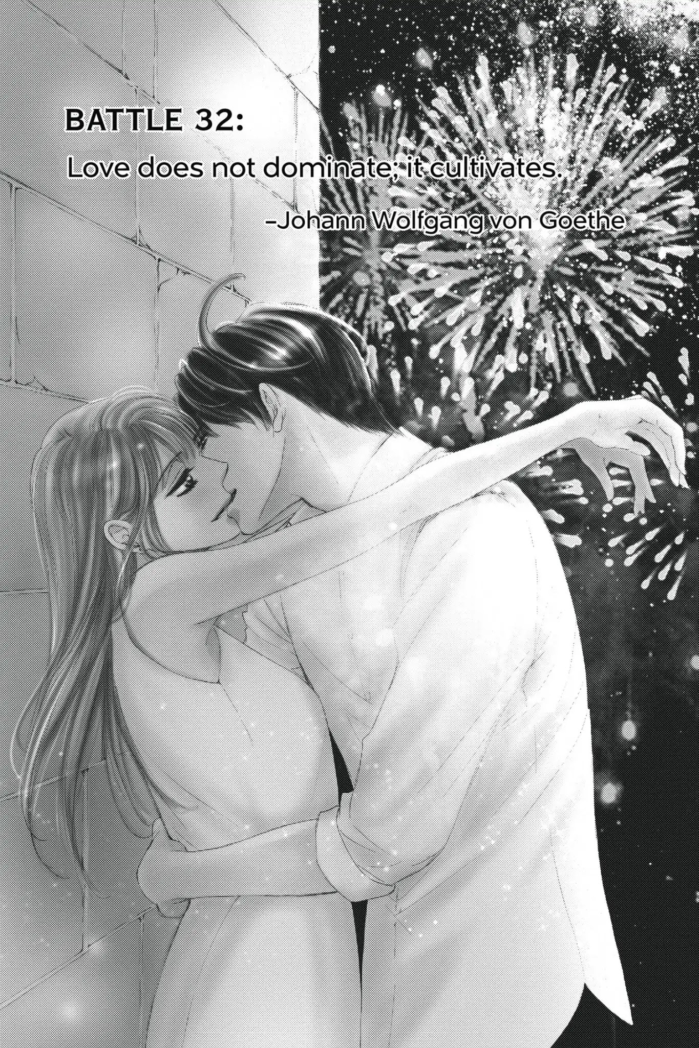 Totsuzen Desu ga, Ashita Kekkon Shimasu Chapter 32 page 2 - Chapter 32: Vol.7 Battle 32: Love does not dominate; it cultivates. - Johann Wolfgang von Goethe