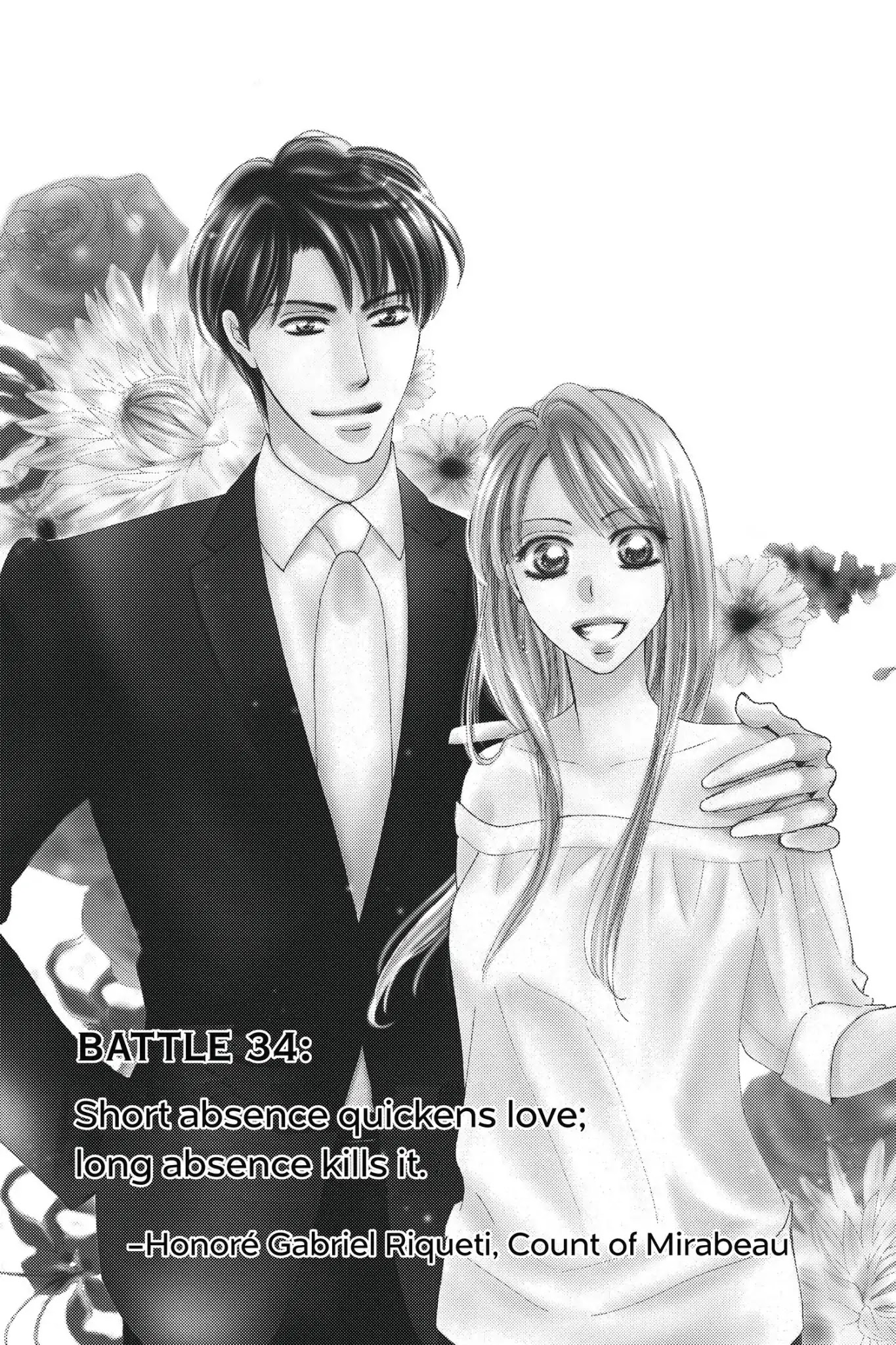 Totsuzen Desu ga, Ashita Kekkon Shimasu Chapter 34 page 2 - Chapter 34: Vol.7 Battle 34: Short absence quickens love; long absence kills it. - Honoré Gabriel Riqueti, Count of Mirabeau