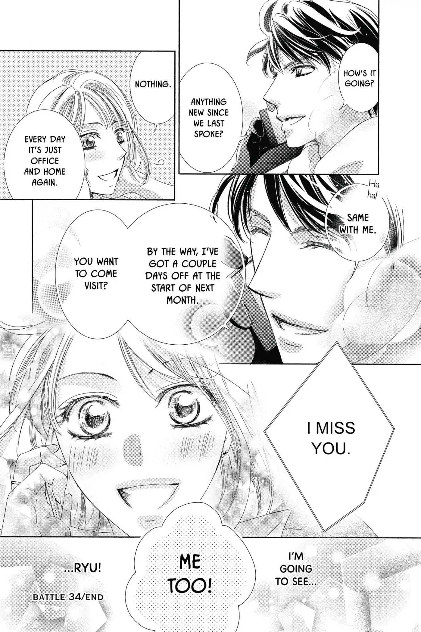 Totsuzen Desu ga, Ashita Kekkon Shimasu Chapter 34 page 36 - Chapter 34: Vol.7 Battle 34: Short absence quickens love; long absence kills it. - Honoré Gabriel Riqueti, Count of Mirabeau