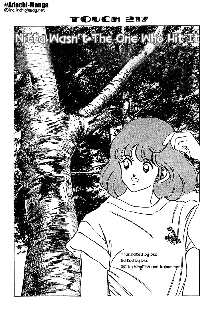 Touch Chapter 217 page 1 - Chapter 217: Nitta Wasn't The One Who Hit It