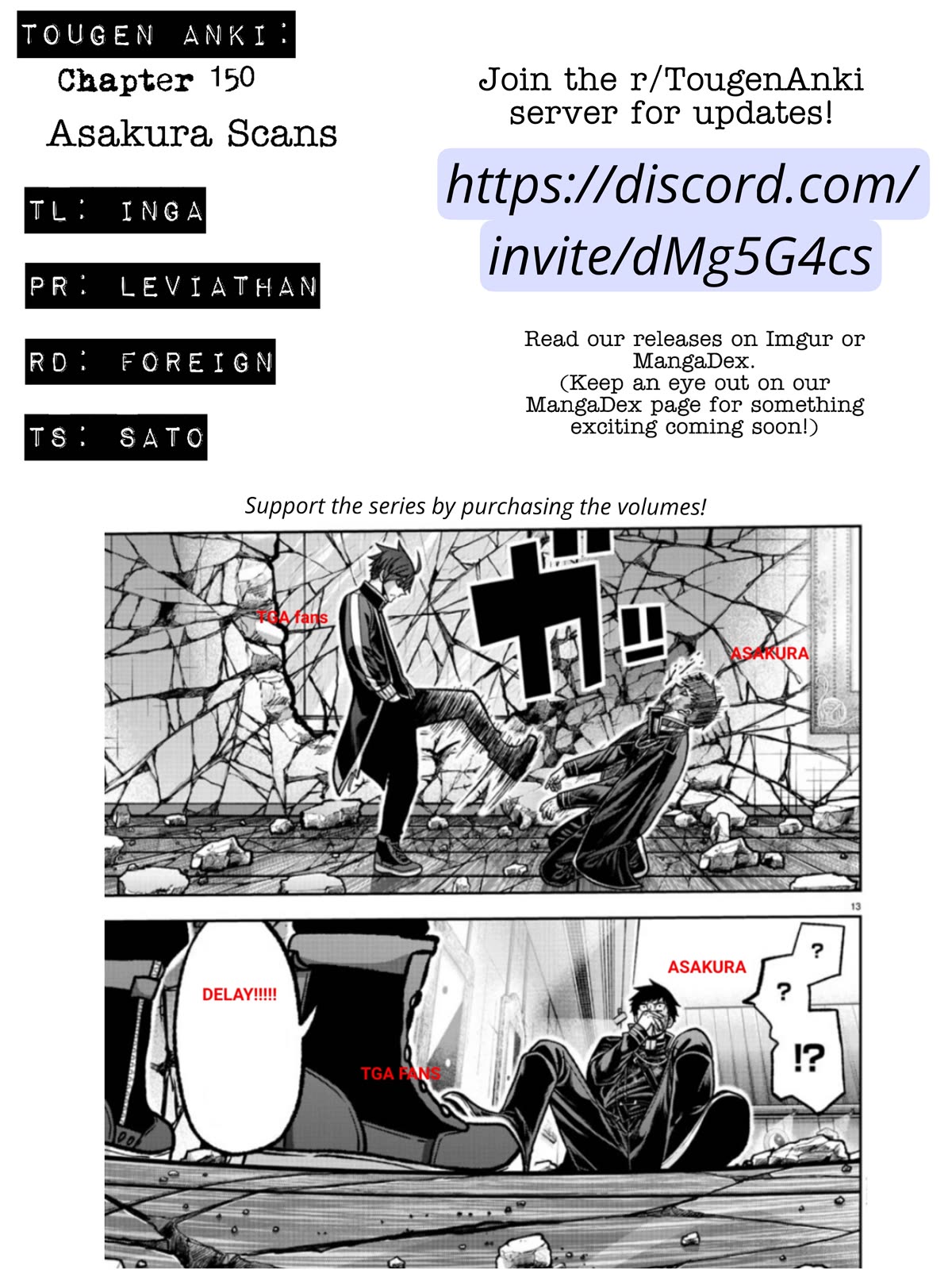 Tougen Anki Chapter 150 page 21 - Chapter 150: I want to lean on you