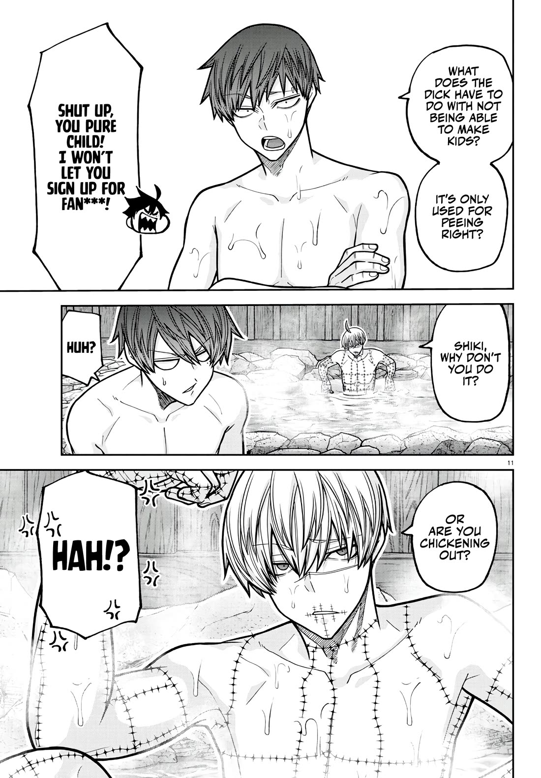 Tougen Anki Chapter 221 page 11 - Chapter 221: King of the Bathhouse