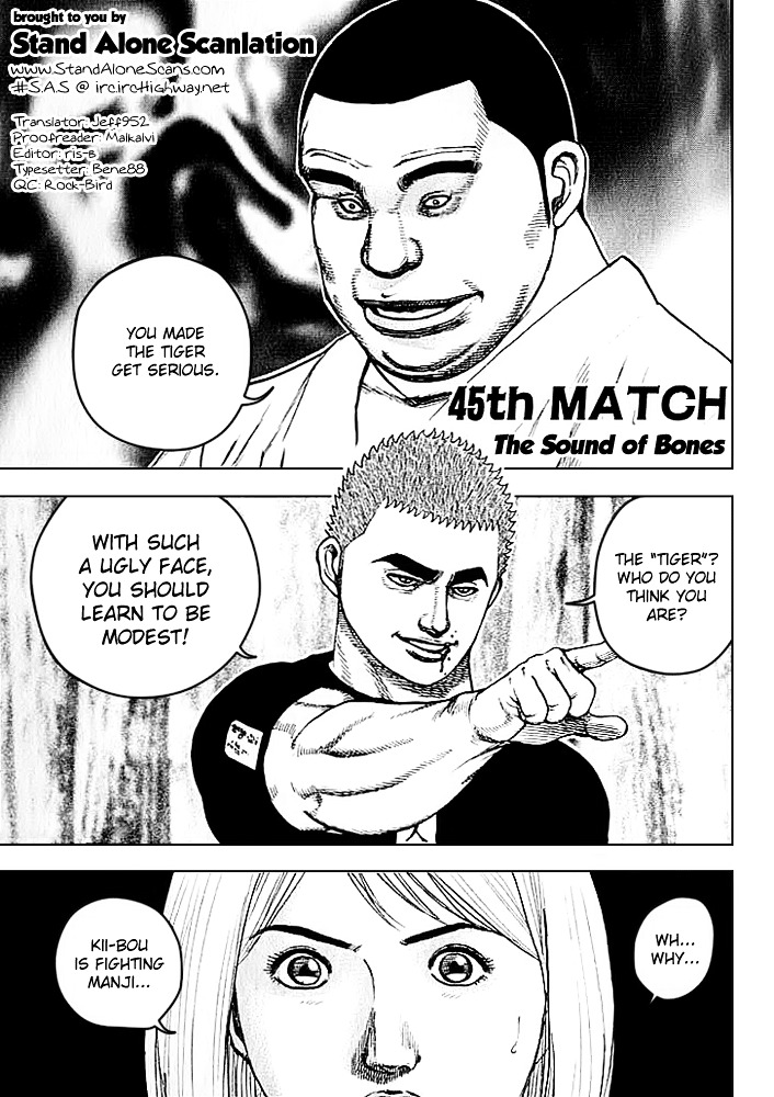 Tough Chapter 45 page 1 - Chapter 45 : 45th Match - The Sound of Bones