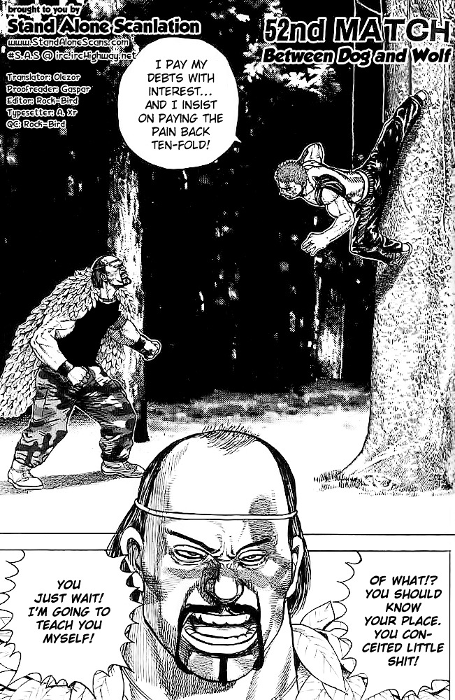 Tough Chapter 52 page 1 - Chapter 52 : 52nd Match - Between Dog and Wolf