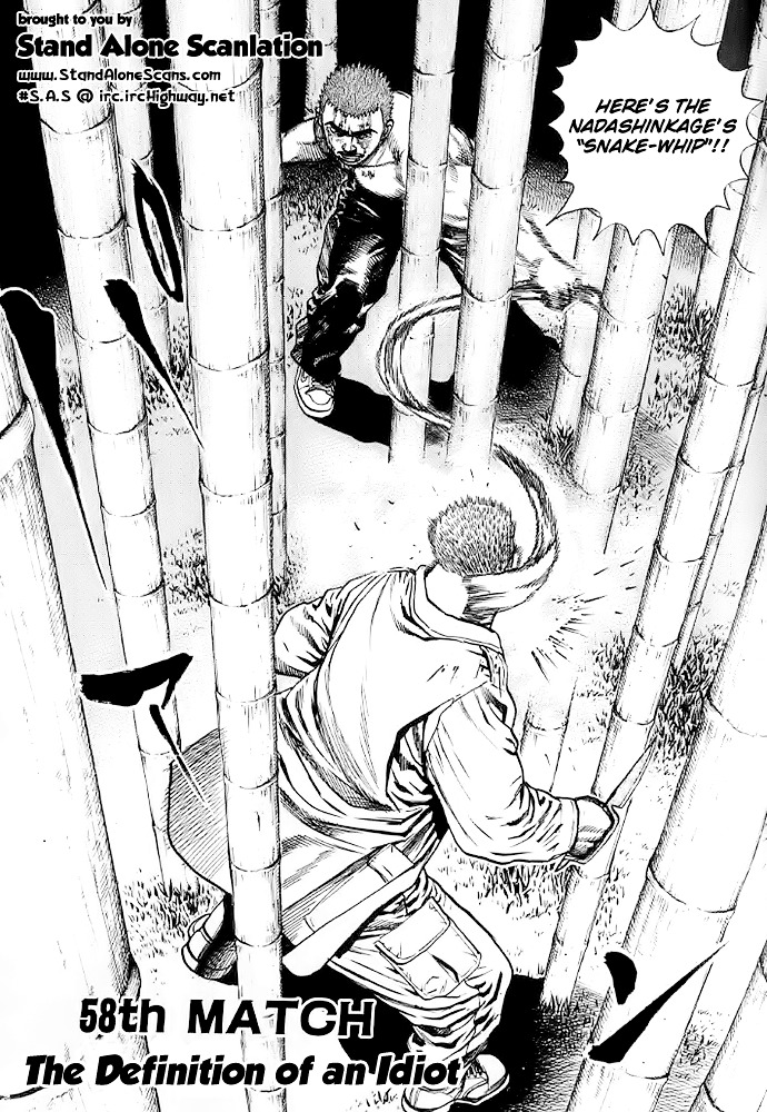 Tough Chapter 58 page 1 - Chapter 58 : 58th Match - The Definition of an Idiot