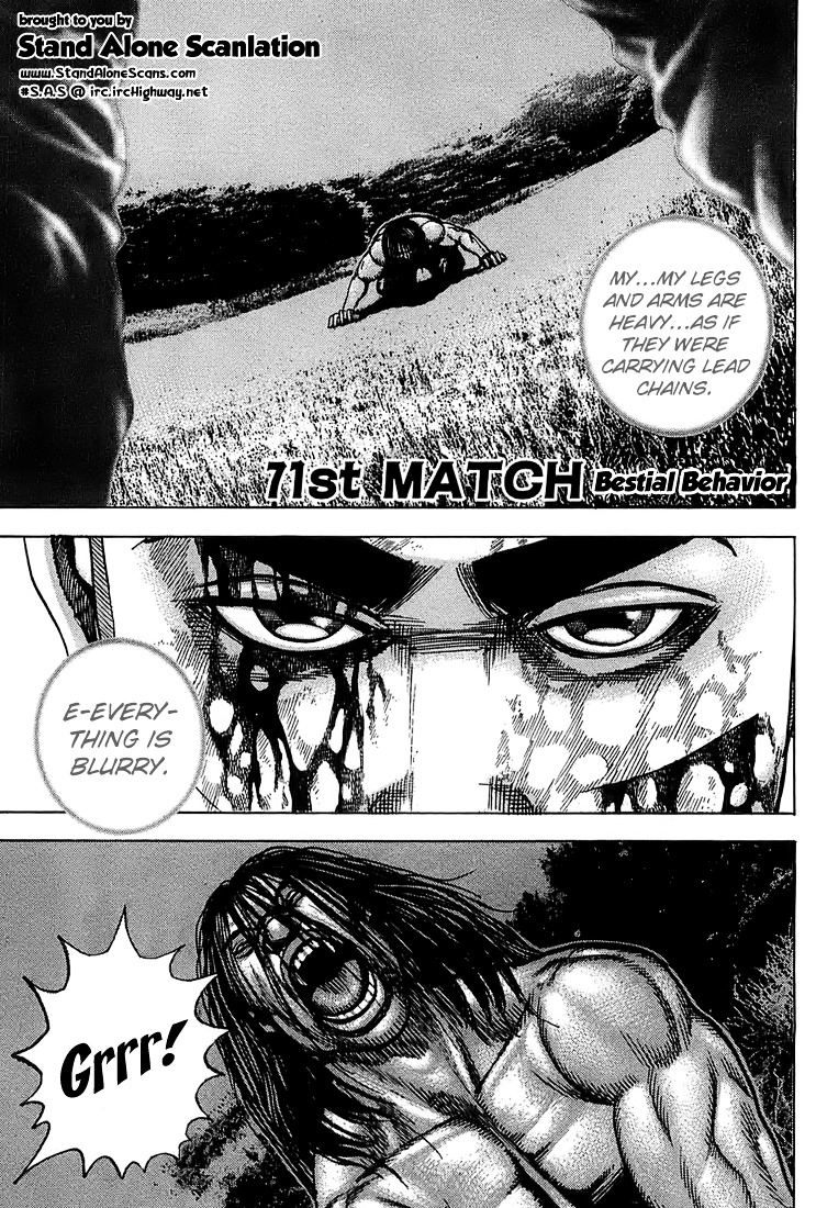 Tough Chapter 71 page 1 - Chapter 71 : 71st Match - Bestial Behavior
