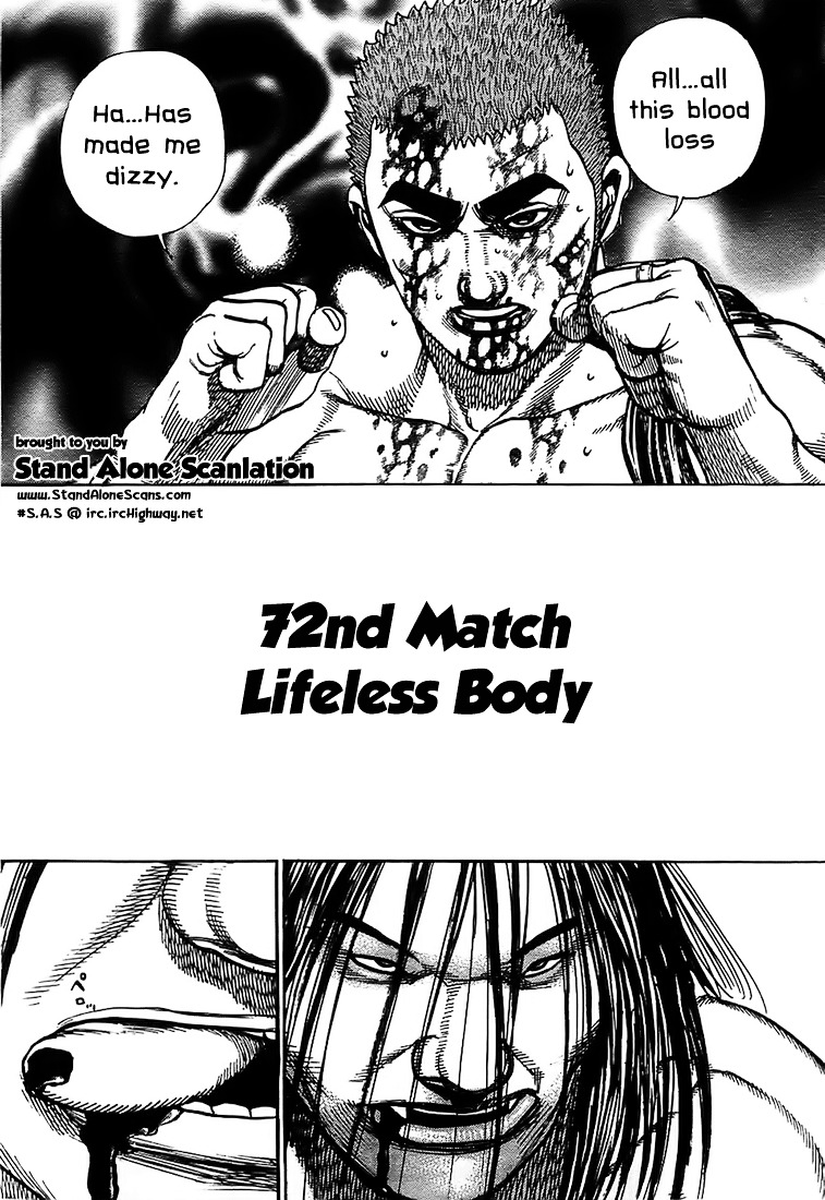 Tough Chapter 72 page 1 - Chapter 72 : 72nd Match - Lifeless Body