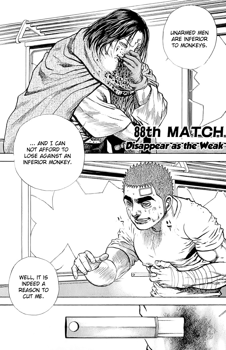 Tough Chapter 88 page 1 - Chapter 88 : 88th Match - Disappear as the Weak