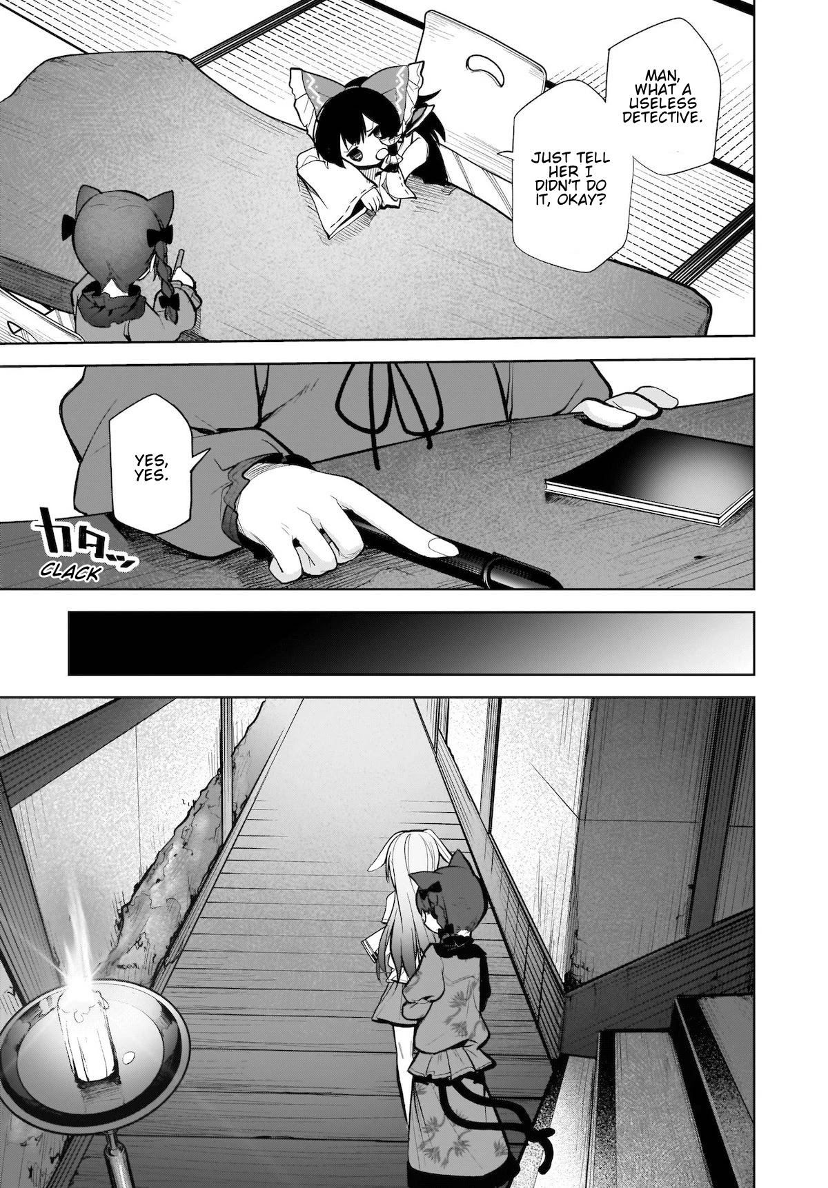 Touhou Chireikiden - Cheating Detective Satori Chapter 14 page 11 - Chapter 14: The Luminous Pearl Eternally Awaiting Salvation (Pt. III)