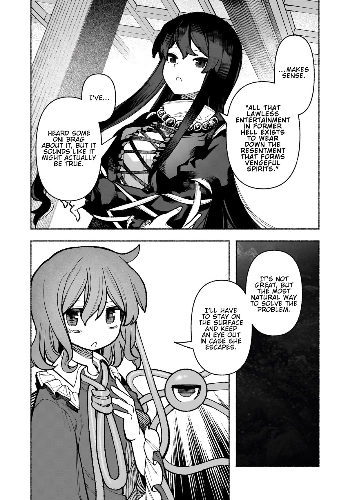Touhou Chireikiden - Cheating Detective Satori Chapter 32 page 12 - Chapter 32: Subterranean Animosity (Pt. II)