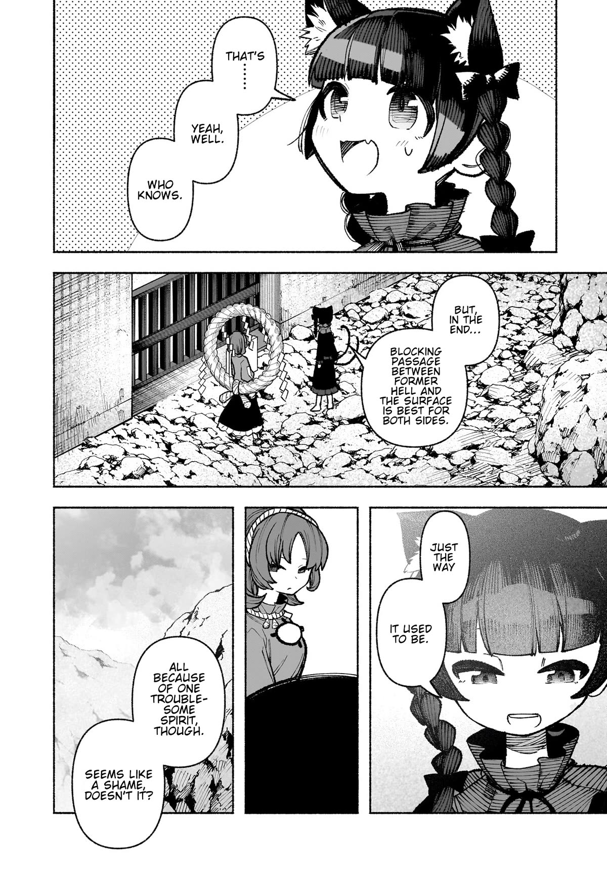 Touhou Chireikiden - Cheating Detective Satori Chapter 32 page 4 - Chapter 32: Subterranean Animosity (Pt. II)