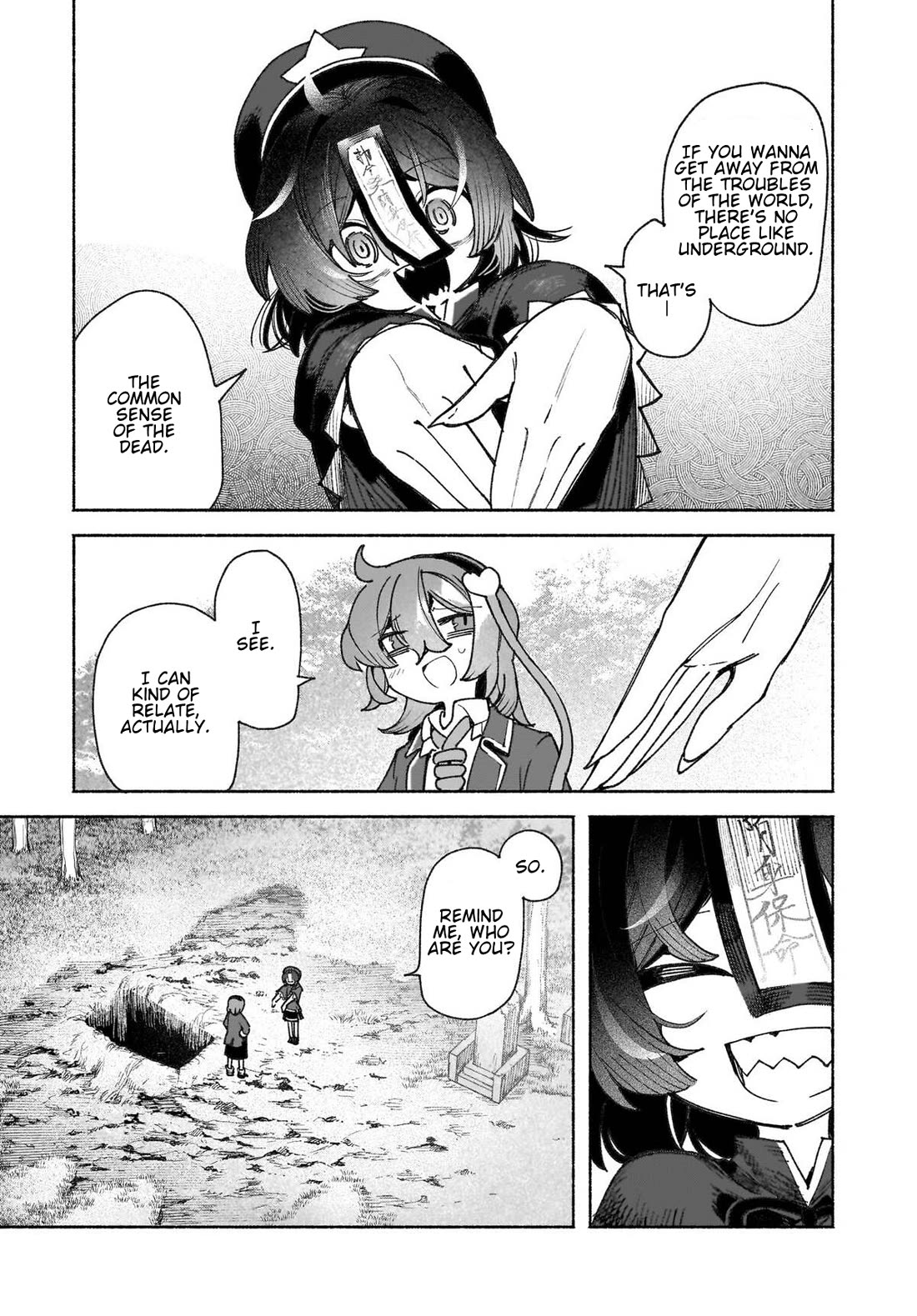Touhou Chireikiden - Cheating Detective Satori Chapter 46 page 5 - Chapter 46: The Mausoleum Where Divine & Wicked Mingle (Pt. II)