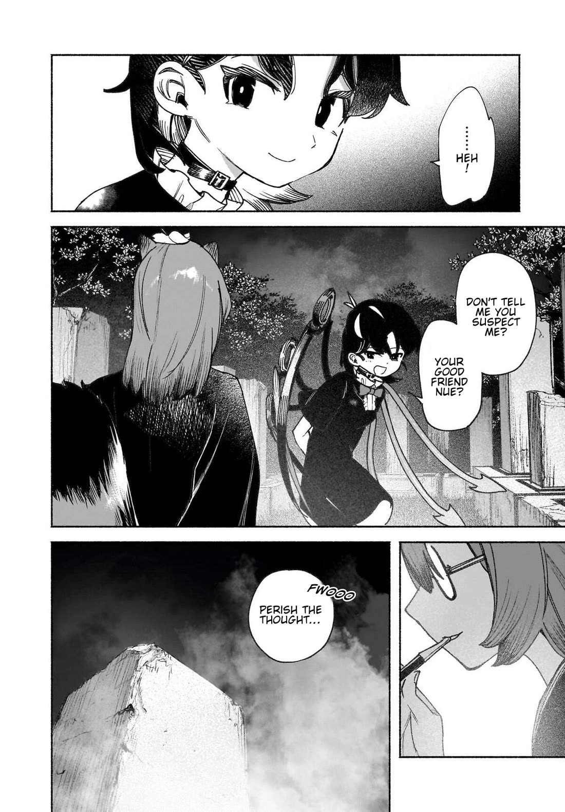 Touhou Chireikiden - Cheating Detective Satori Chapter 47 page 12 - Chapter 47: The Mausoleum Where Divine & Wicked Mingle (Pt. III)