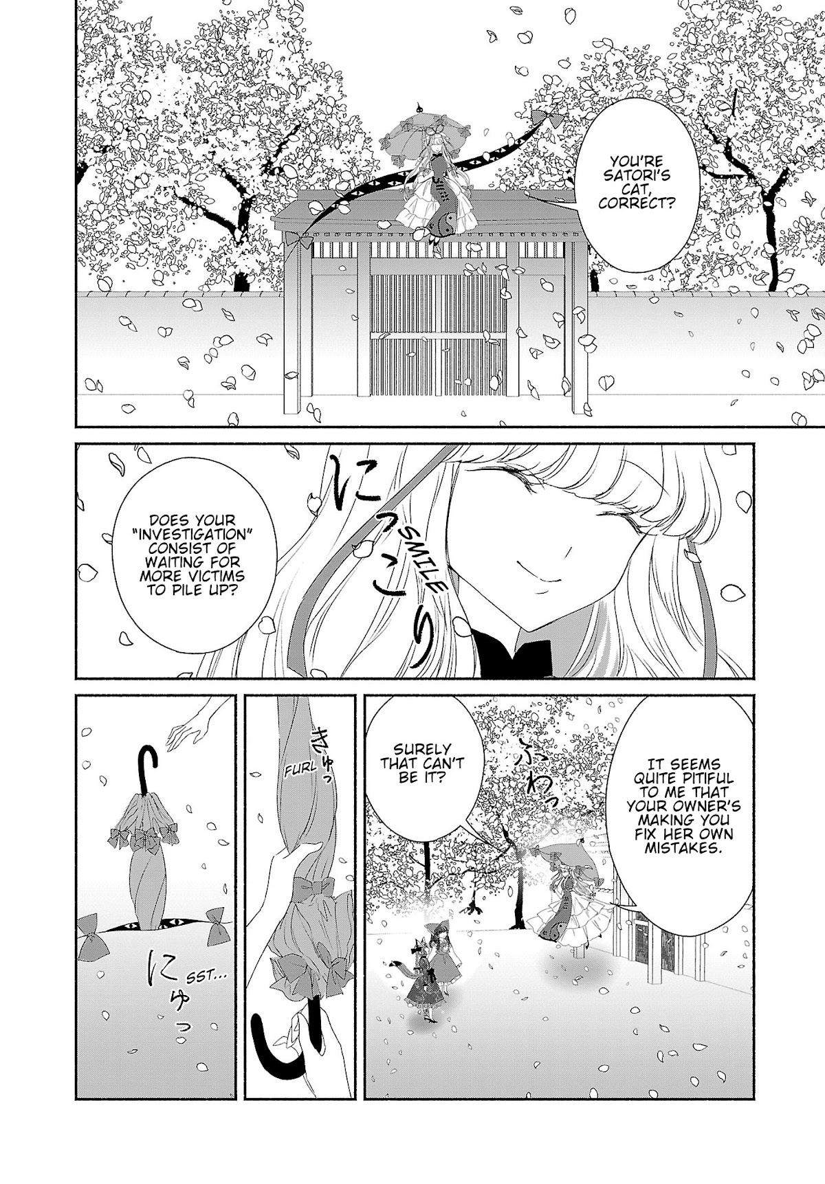 Touhou Chireikiden - Cheating Detective Satori Chapter 5 page 14 - Chapter 5: Ghostly Friend’s Dream Divination High in Spirits (Pt. I)