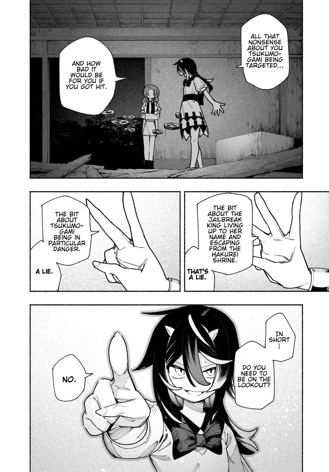Touhou Chireikiden - Cheating Detective Satori Chapter 52 page 4 - Chapter 52: The Shining Needle Strikes the Castle Like an Arrow (Pt. II)
