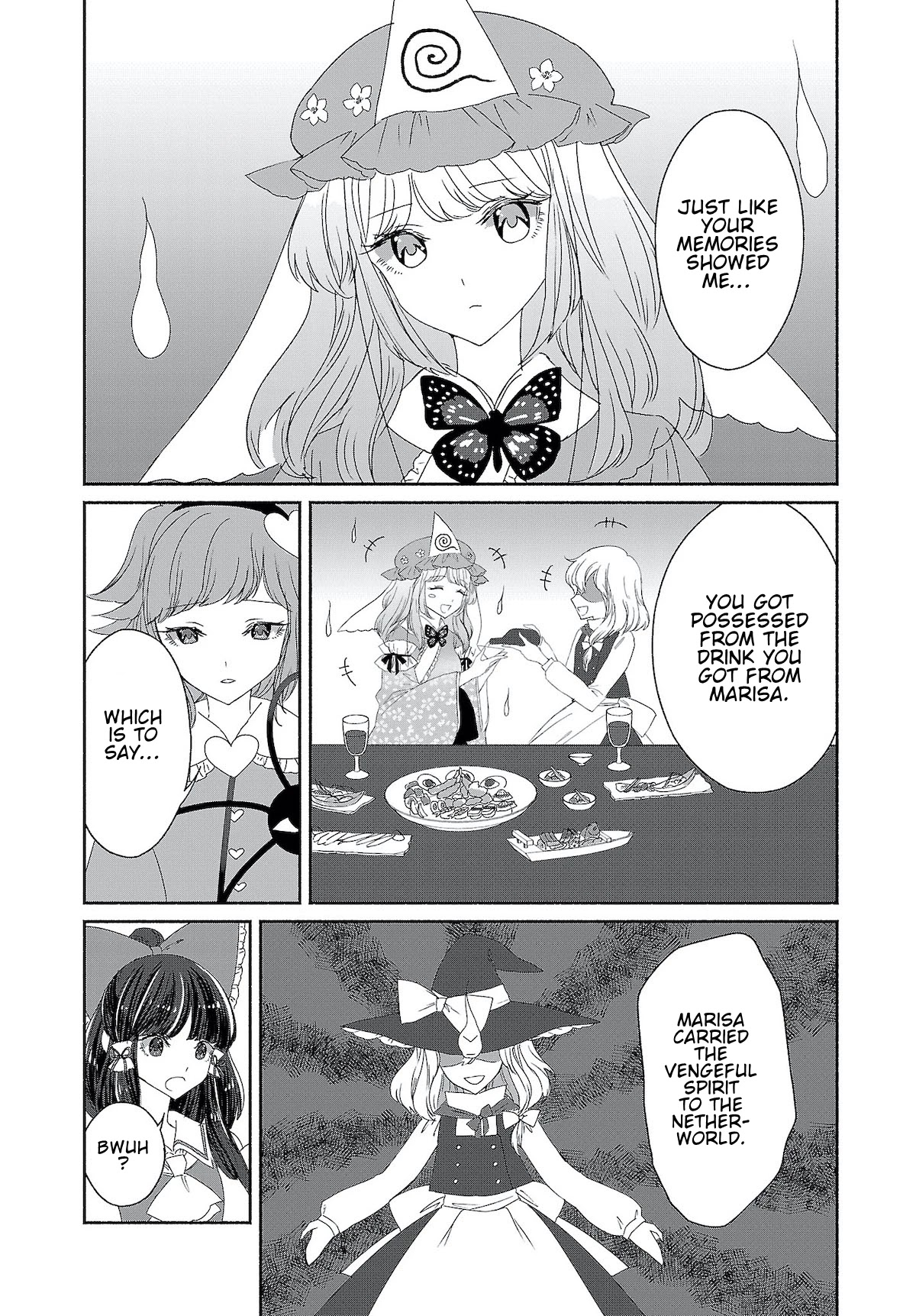 Touhou Chireikiden - Cheating Detective Satori Chapter 6 page 16 - Chapter 6: Ghostly Friend’s Dream Divination High in Spirits (Pt. II)