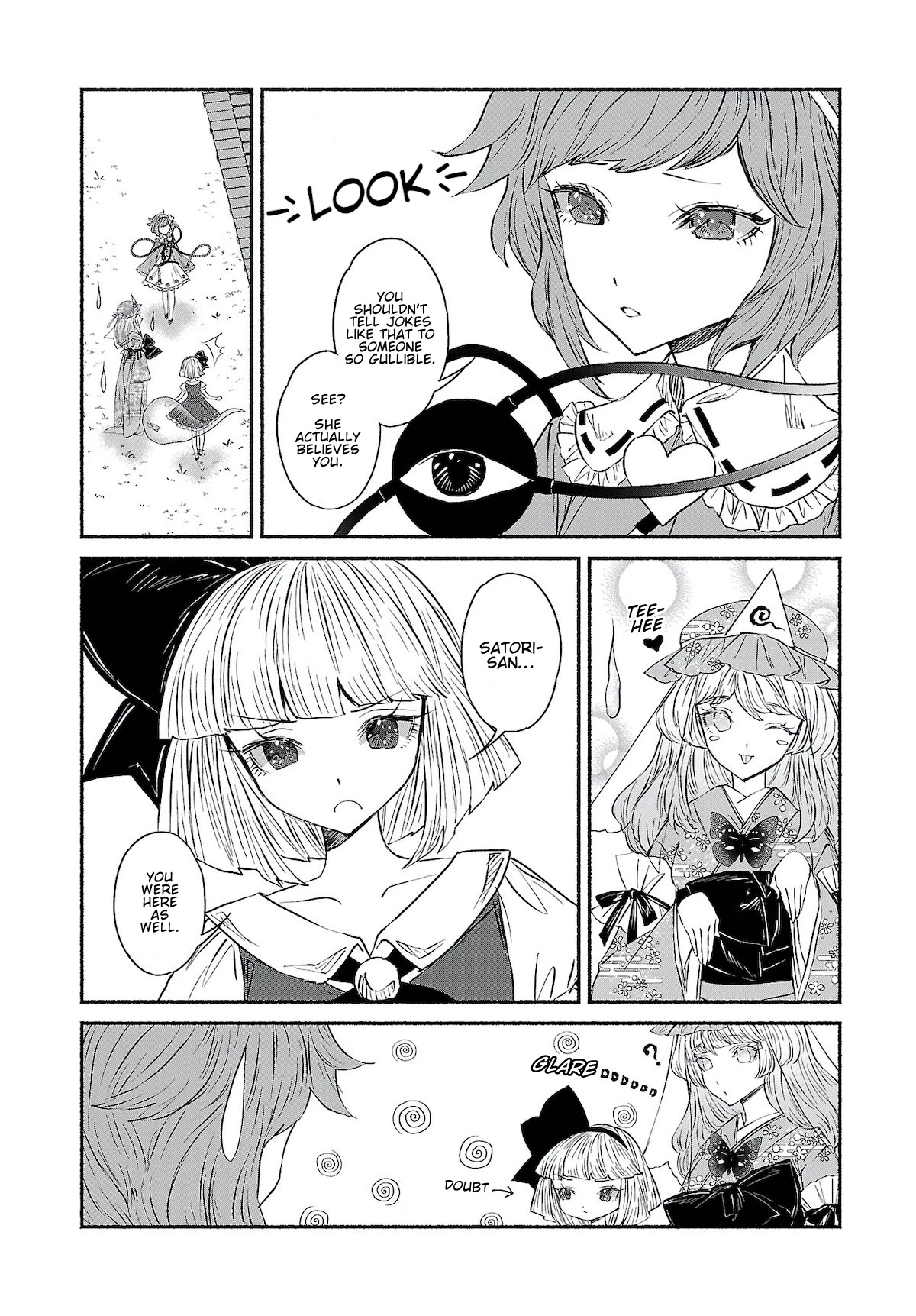 Touhou Chireikiden - Cheating Detective Satori Chapter 9 page 6 - Chapter 9: Ghostly Friend’s Dream Divination High in Spirits (Pt. V.1)
