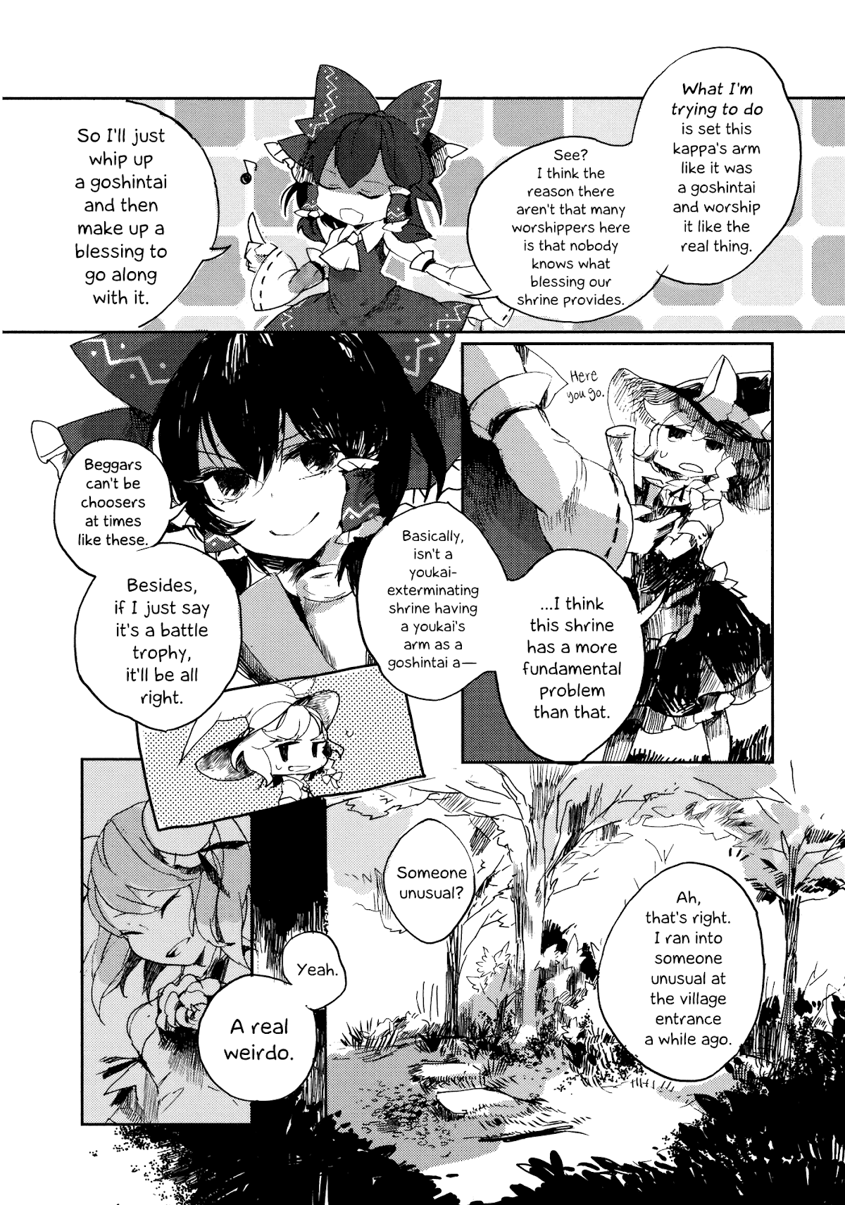 Touhou Ibarakasen - Wild and Horned Hermit Chapter 1 page 11 - Chapter 1: The One-Armed Horned Hermit