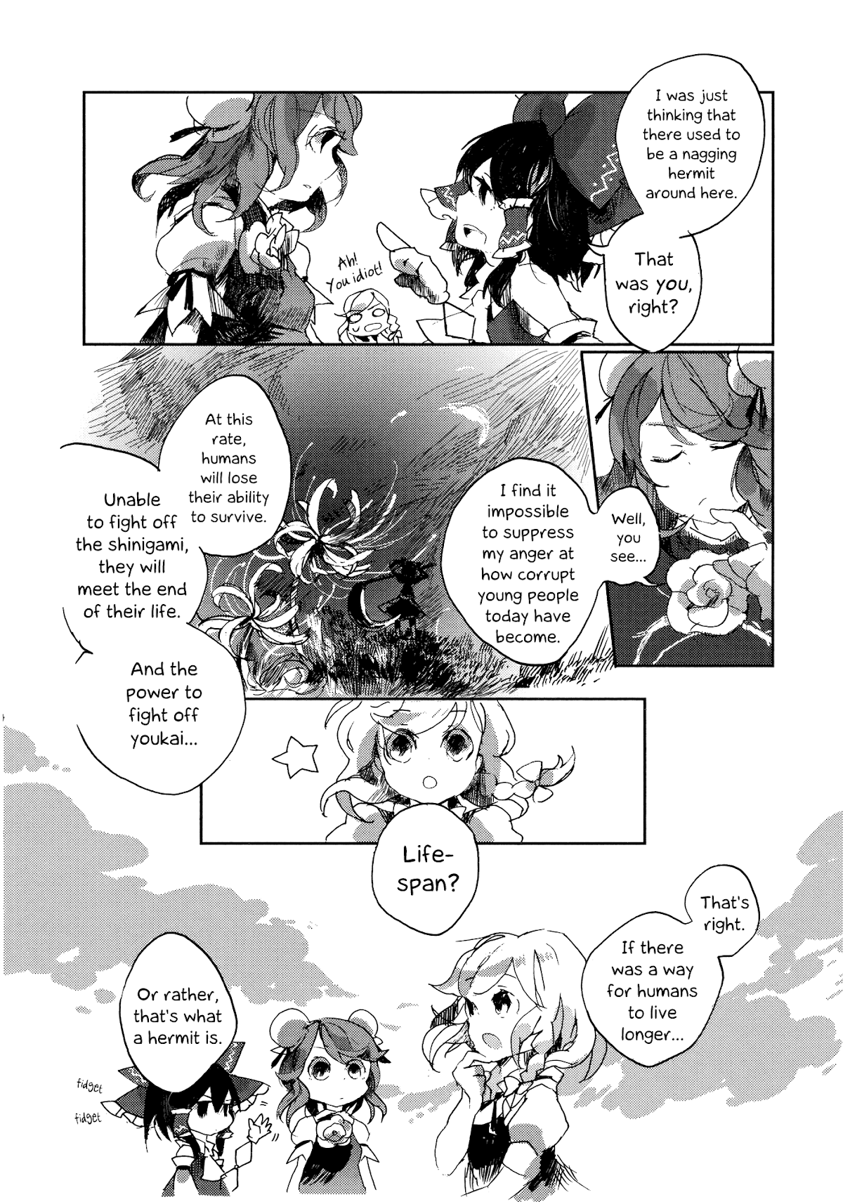 Touhou Ibarakasen - Wild and Horned Hermit Chapter 1 page 21 - Chapter 1: The One-Armed Horned Hermit