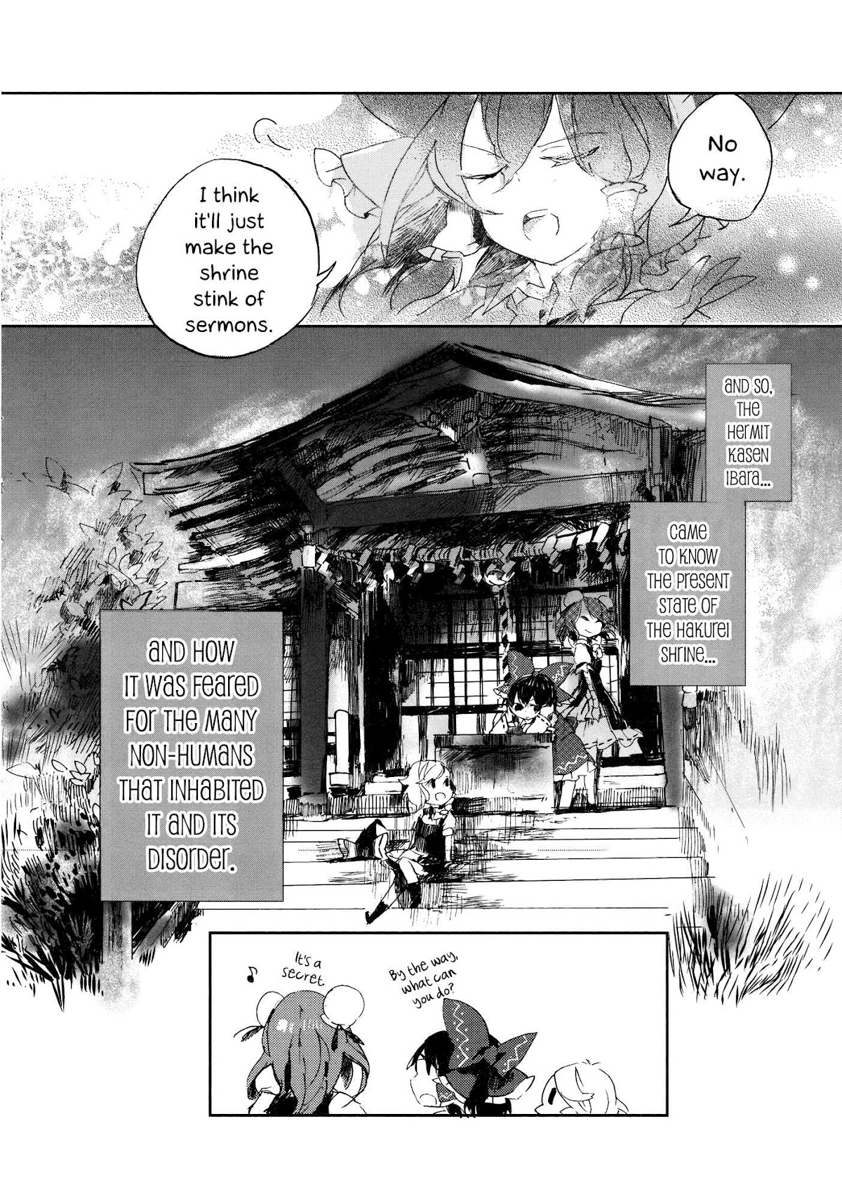 Touhou Ibarakasen - Wild and Horned Hermit Chapter 1 page 25 - Chapter 1: The One-Armed Horned Hermit