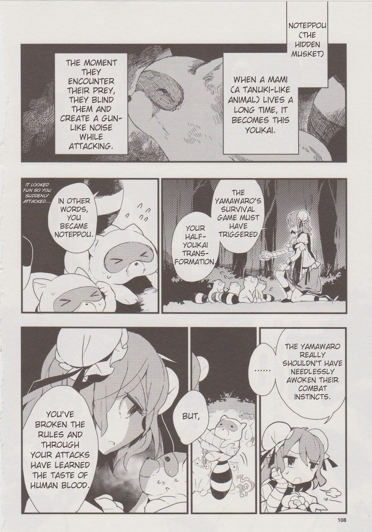 Touhou Ibarakasen - Wild and Horned Hermit Chapter 13 page 22 - Chapter 13: Kappa Forsaking the River