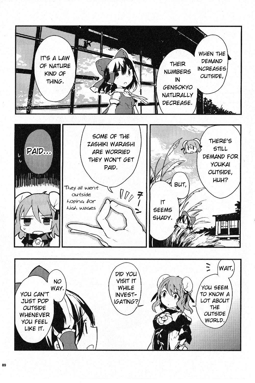 Touhou Ibarakasen - Wild and Horned Hermit Chapter 14 page 11 - Chapter 14: Youkai Preferred by Humans