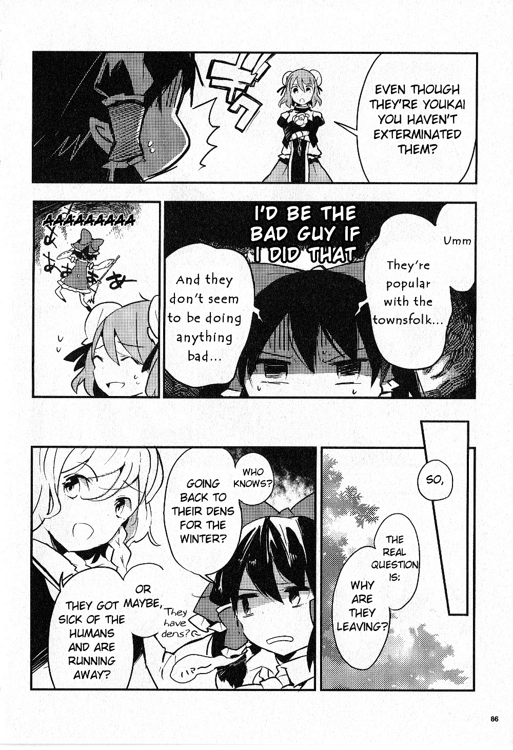 Touhou Ibarakasen - Wild and Horned Hermit Chapter 14 page 8 - Chapter 14: Youkai Preferred by Humans
