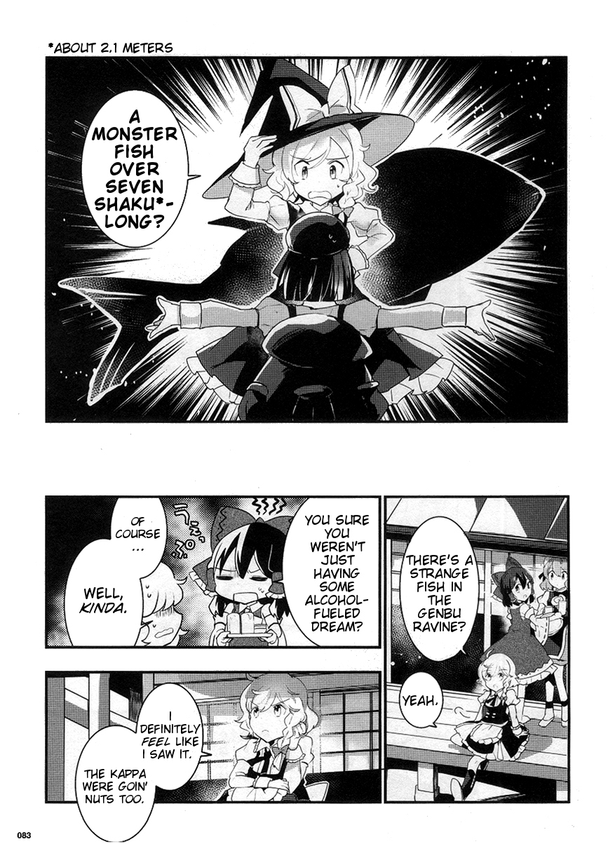 Touhou Ibarakasen - Wild and Horned Hermit Chapter 22 page 5 - Chapter 22: The Fishy Manzairaku
