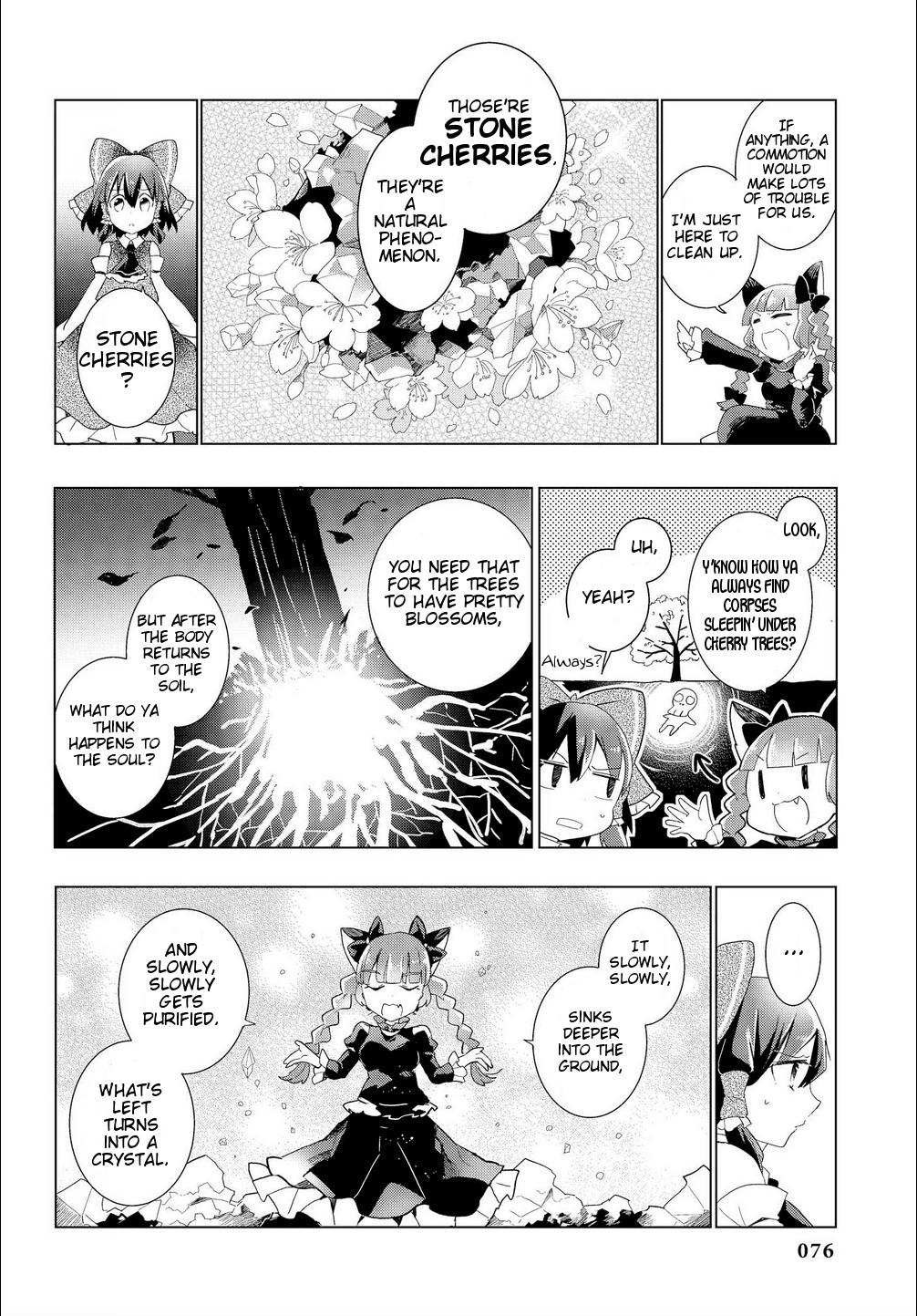Touhou Ibarakasen - Wild and Horned Hermit Chapter 28 page 20 - Chapter 28: Under the Cherry Blossoms, Even Corpses Cannot Rest