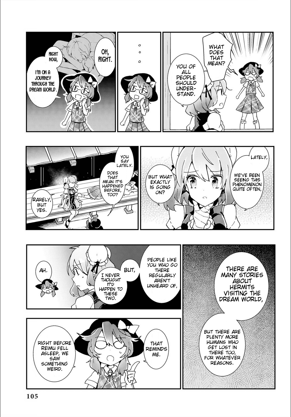 Touhou Ibarakasen - Wild and Horned Hermit Chapter 29 page 21 - Chapter 29: A Dream of the Deep Secret World