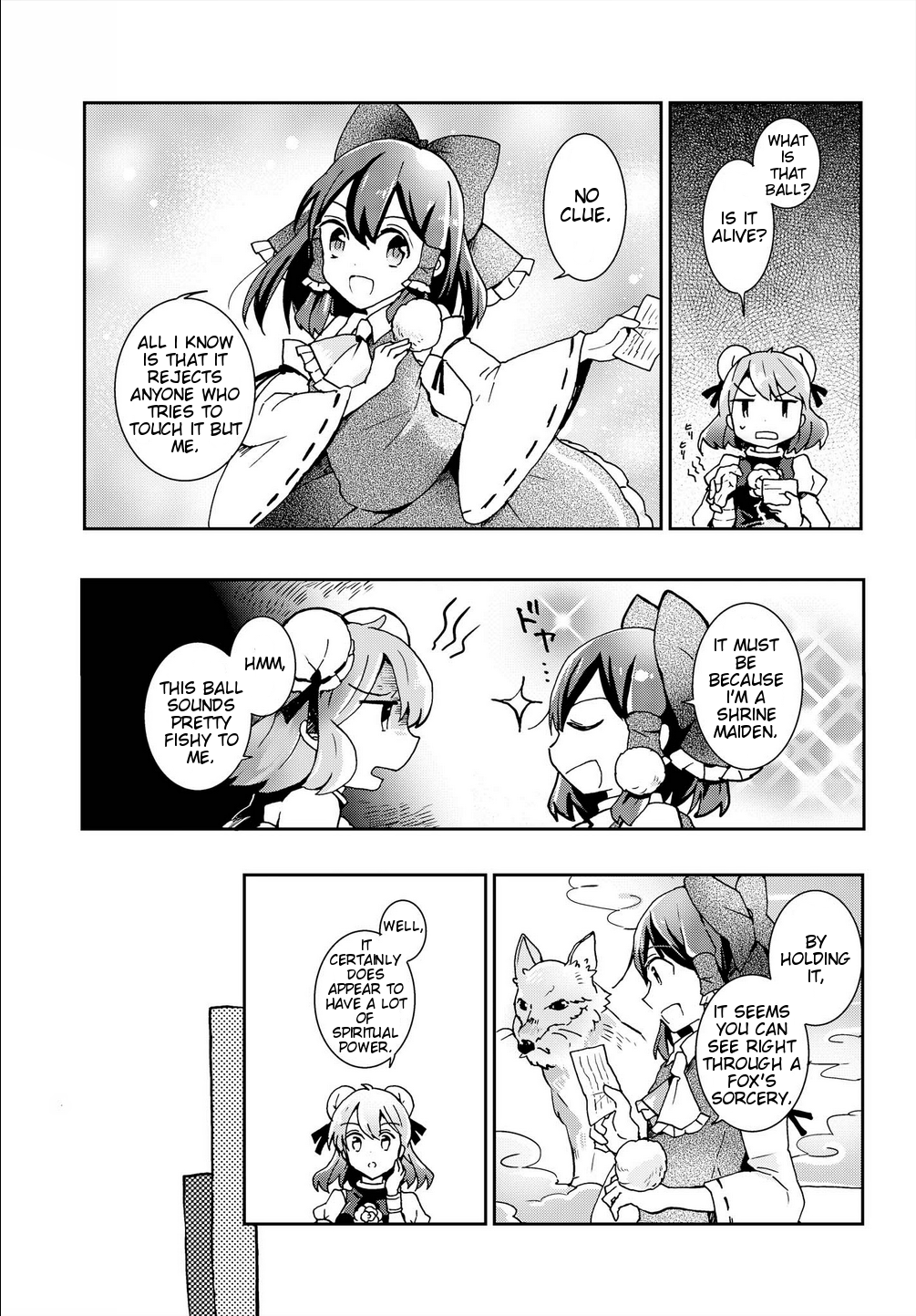 Touhou Ibarakasen - Wild and Horned Hermit Chapter 30 page 9 - Chapter 30: Power Permitted Only to the Gods