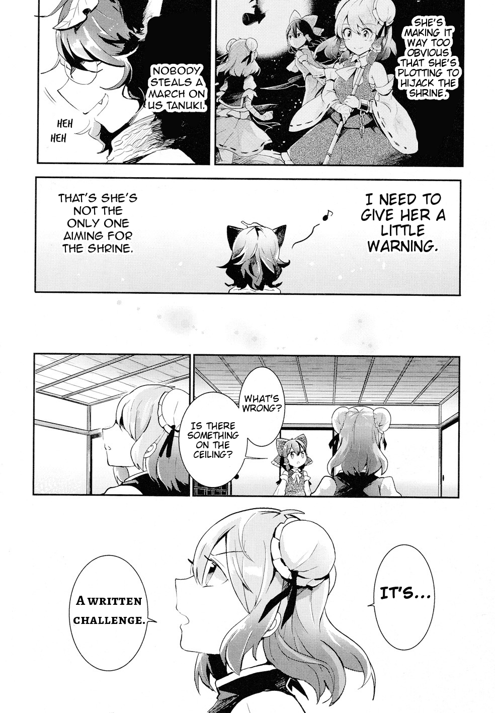 Touhou Ibarakasen - Wild and Horned Hermit Chapter 32 page 14 - Chapter 32: The Secret Pompoko Battle for the King of the Hill