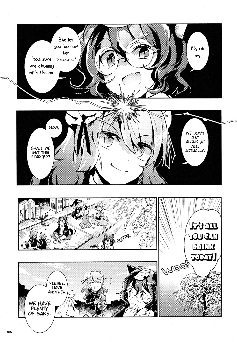 Touhou Ibarakasen - Wild and Horned Hermit Chapter 32 page 19 - Chapter 32: The Secret Pompoko Battle for the King of the Hill